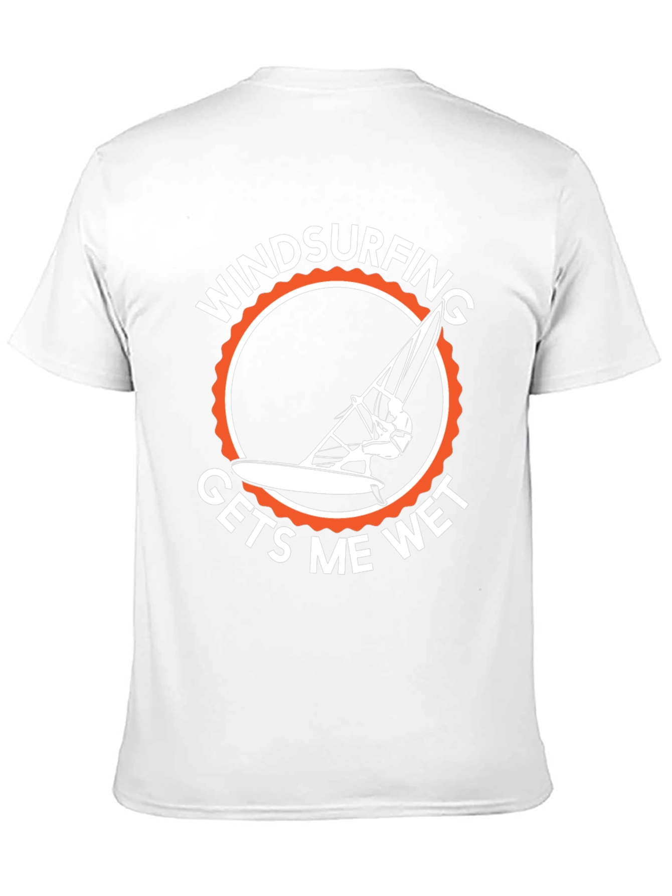 Windsurfing Gets Me Wet T-Shirt - Black Cotton Tee