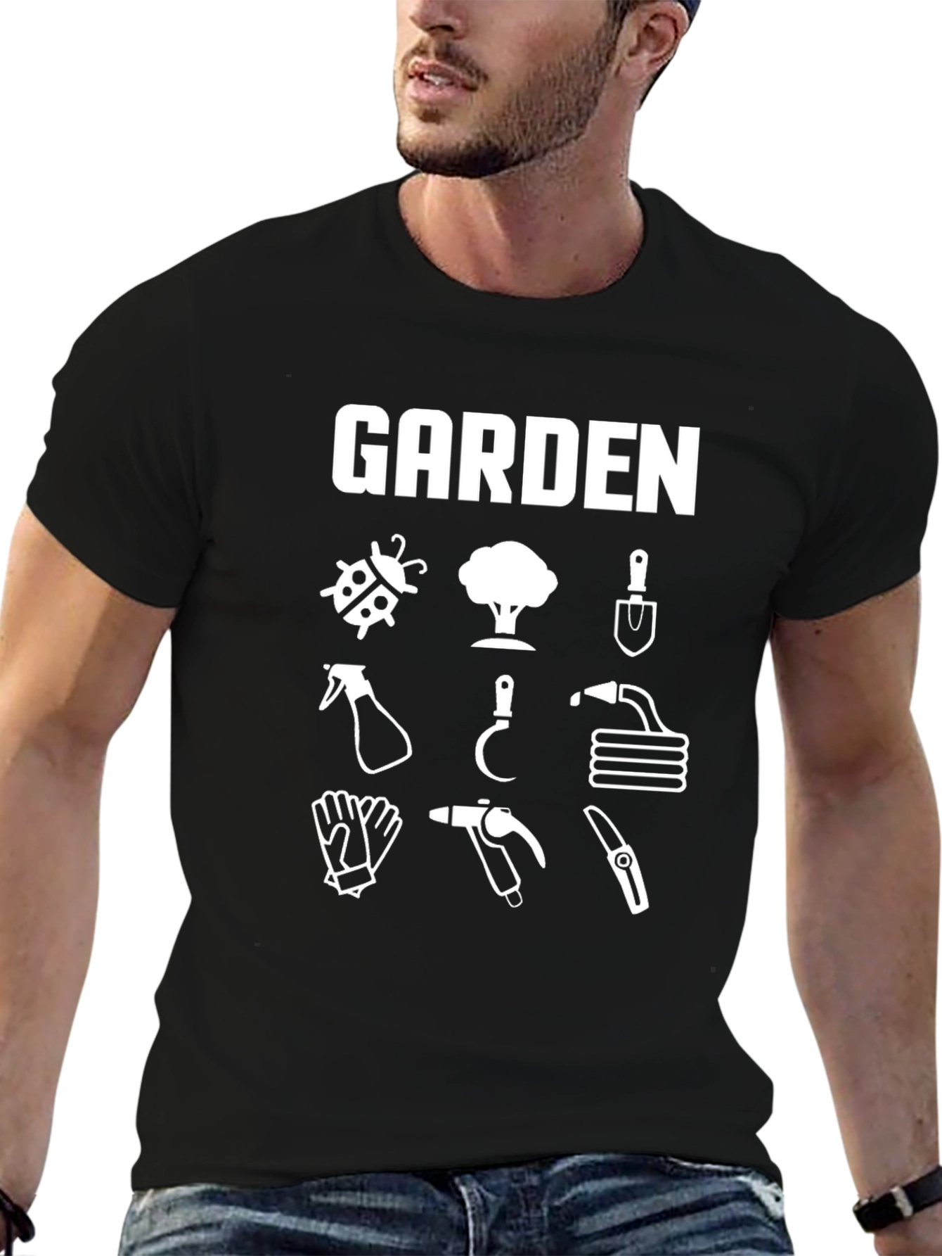 Garden T-Shirt - Gardener Tools Graphic Tee