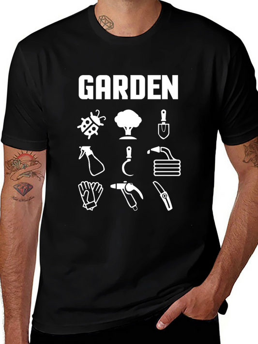 Garden T-Shirt - Gardener Tools Graphic Tee