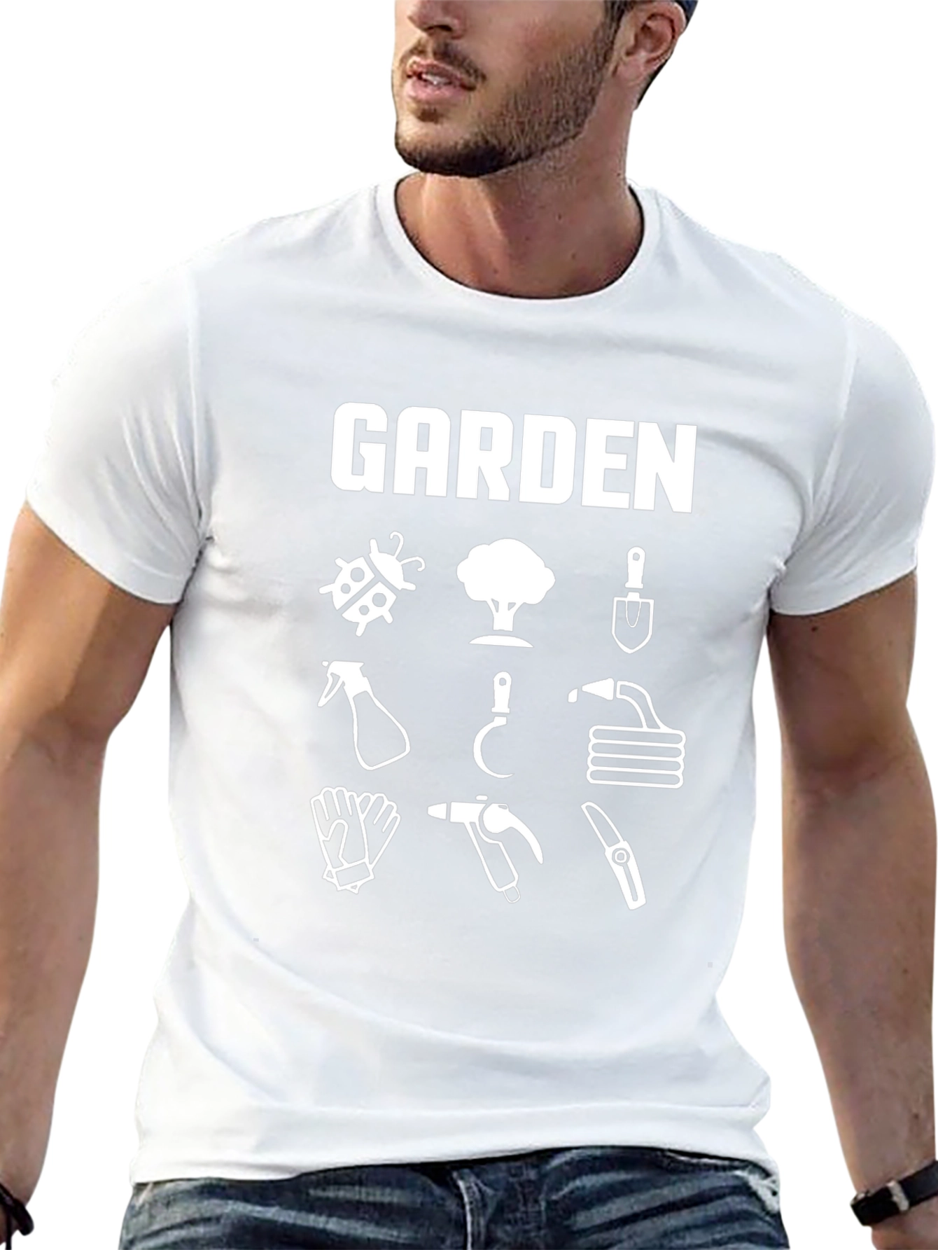 Garden T-Shirt - Gardener Tools Graphic Tee
