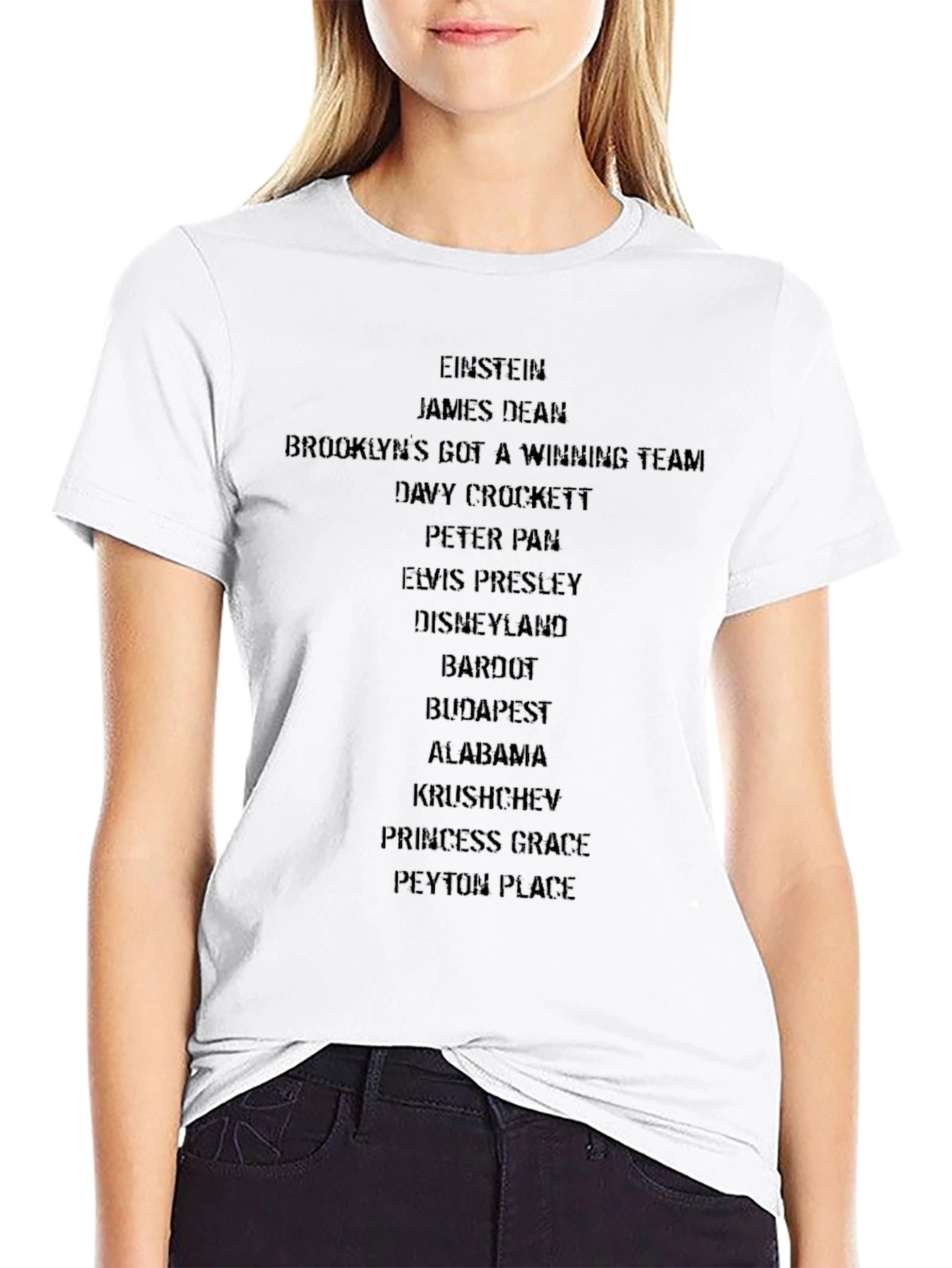 Crossword Tee: Einstein Dean Brooklyn