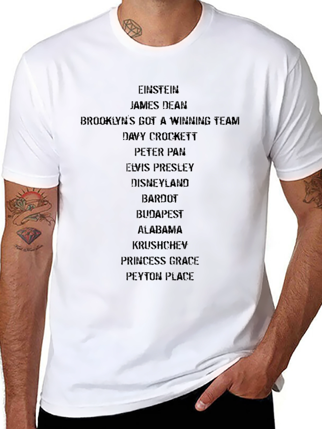 Crossword Tee: Einstein Dean Brooklyn