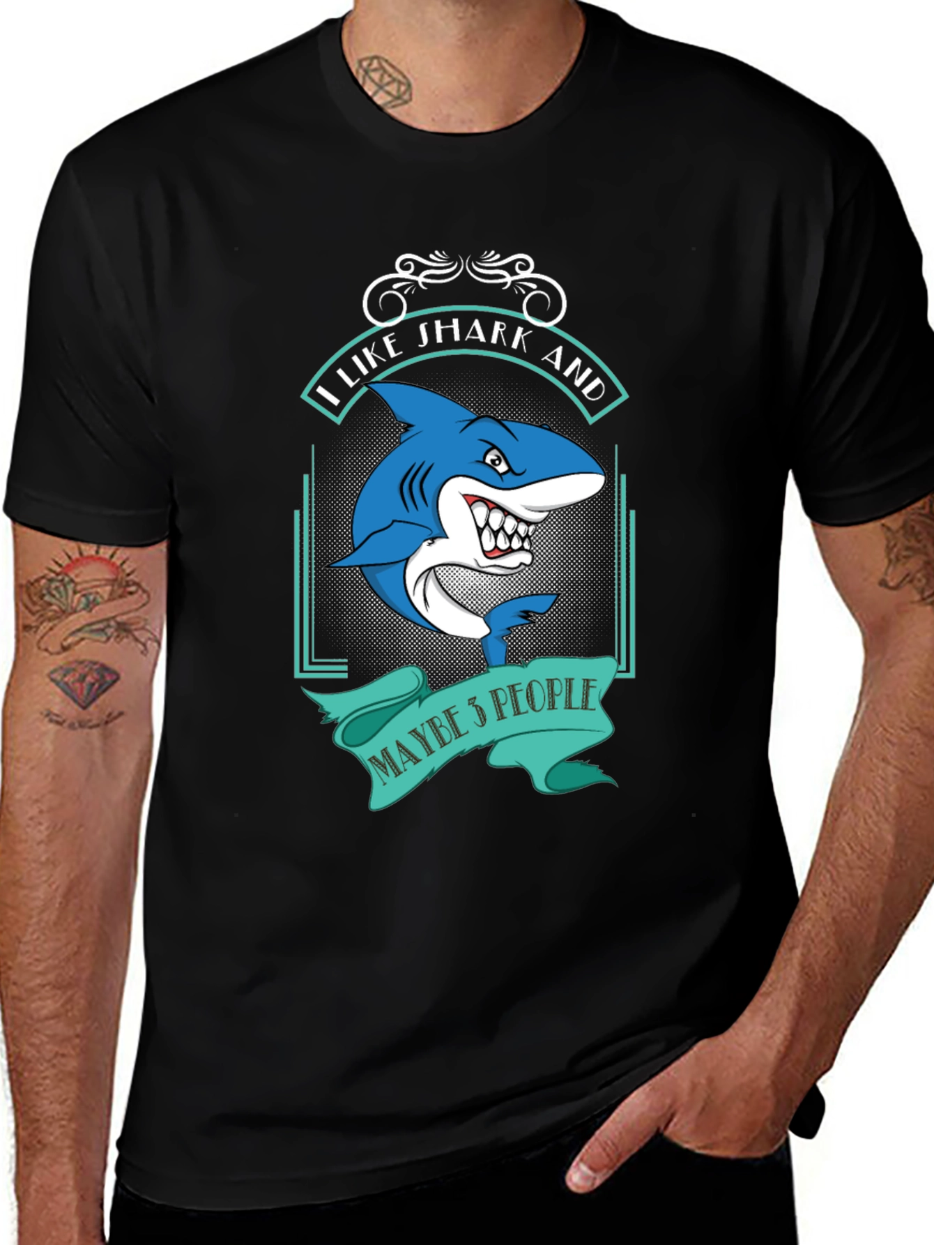 I Like Sharks and Maybe 5 People Funny T-Shirt