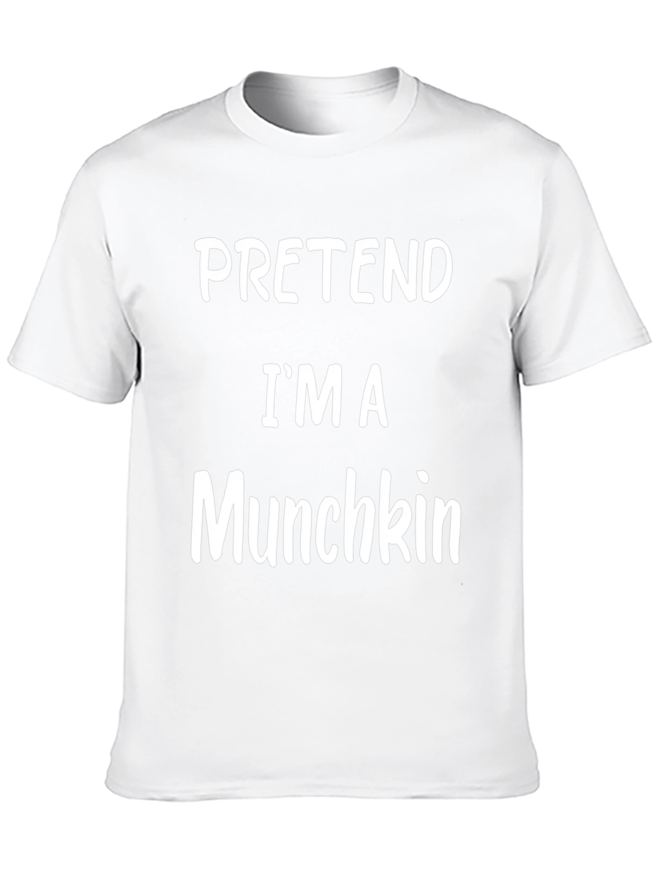 Pretend Im A Munchkin Black Cotton T-Shirt