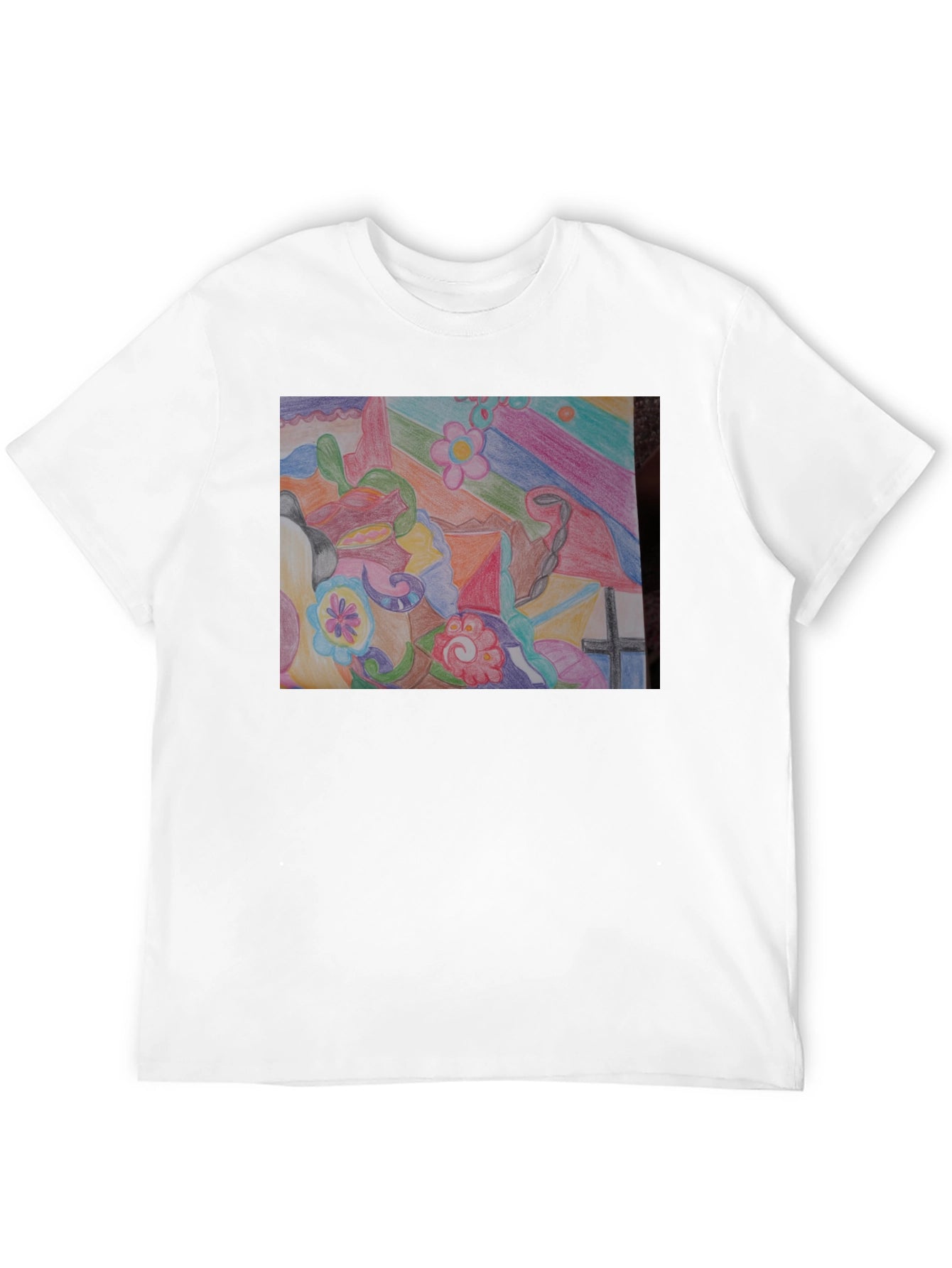 Abstract Art Graphic Tee - Unisex Black T-Shirt