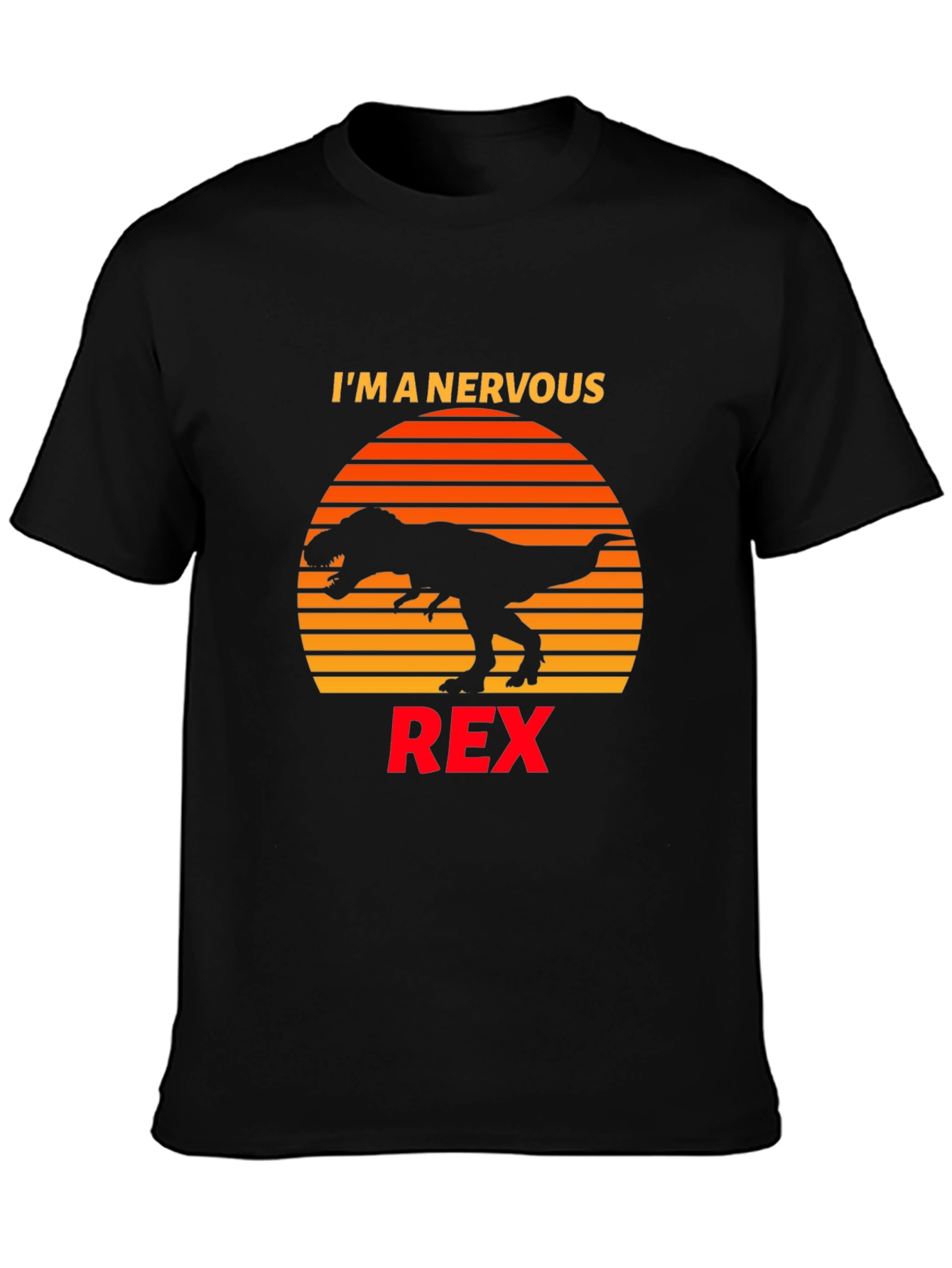 Nervous Rex T-Shirt Dinosaur Graphic Tee