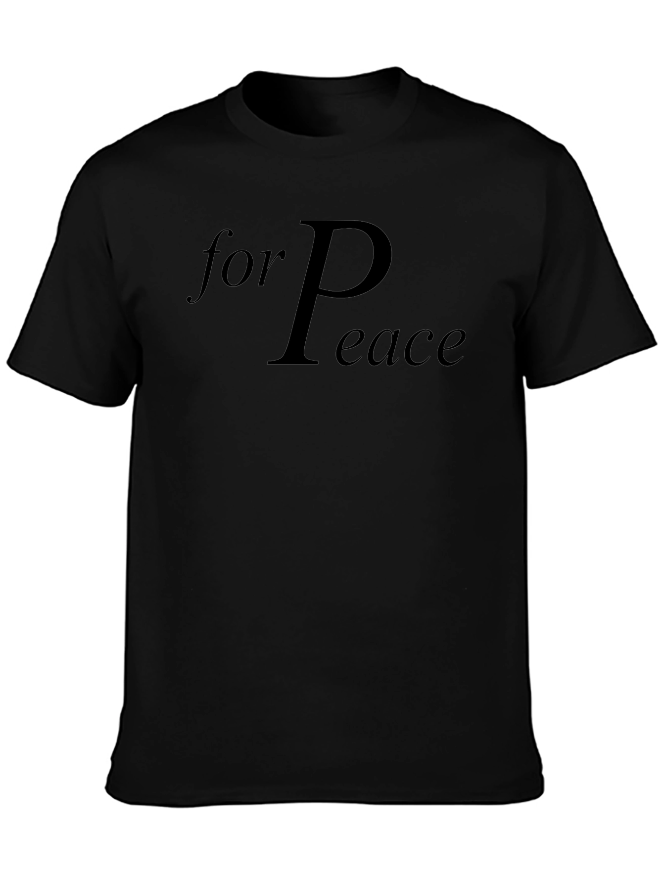 Peace T-Shirt - Mens Black Graphic Tee