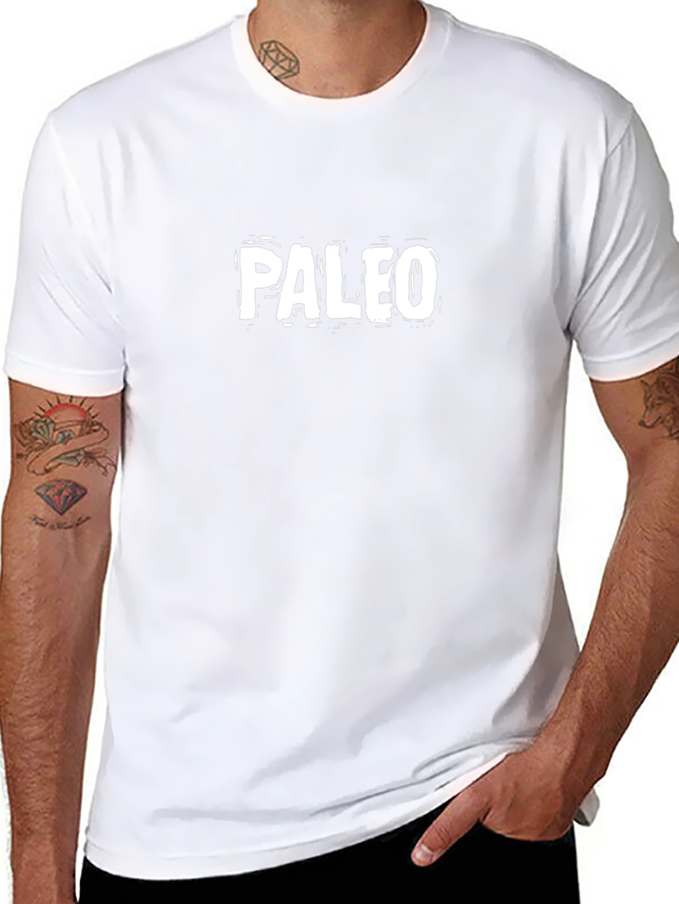 Paleo T-Shirt - Black Cotton Graphic Tee