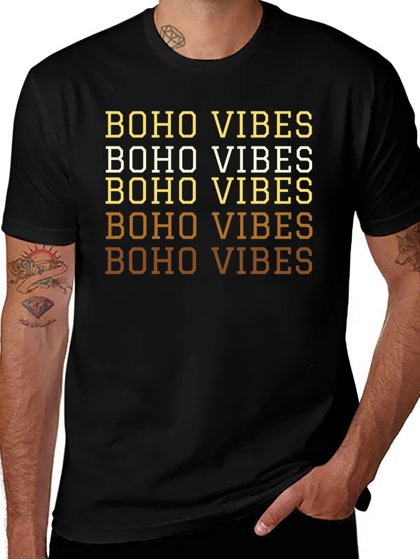 Boho Vibes Graphic Tee - Stylish Casual Wear