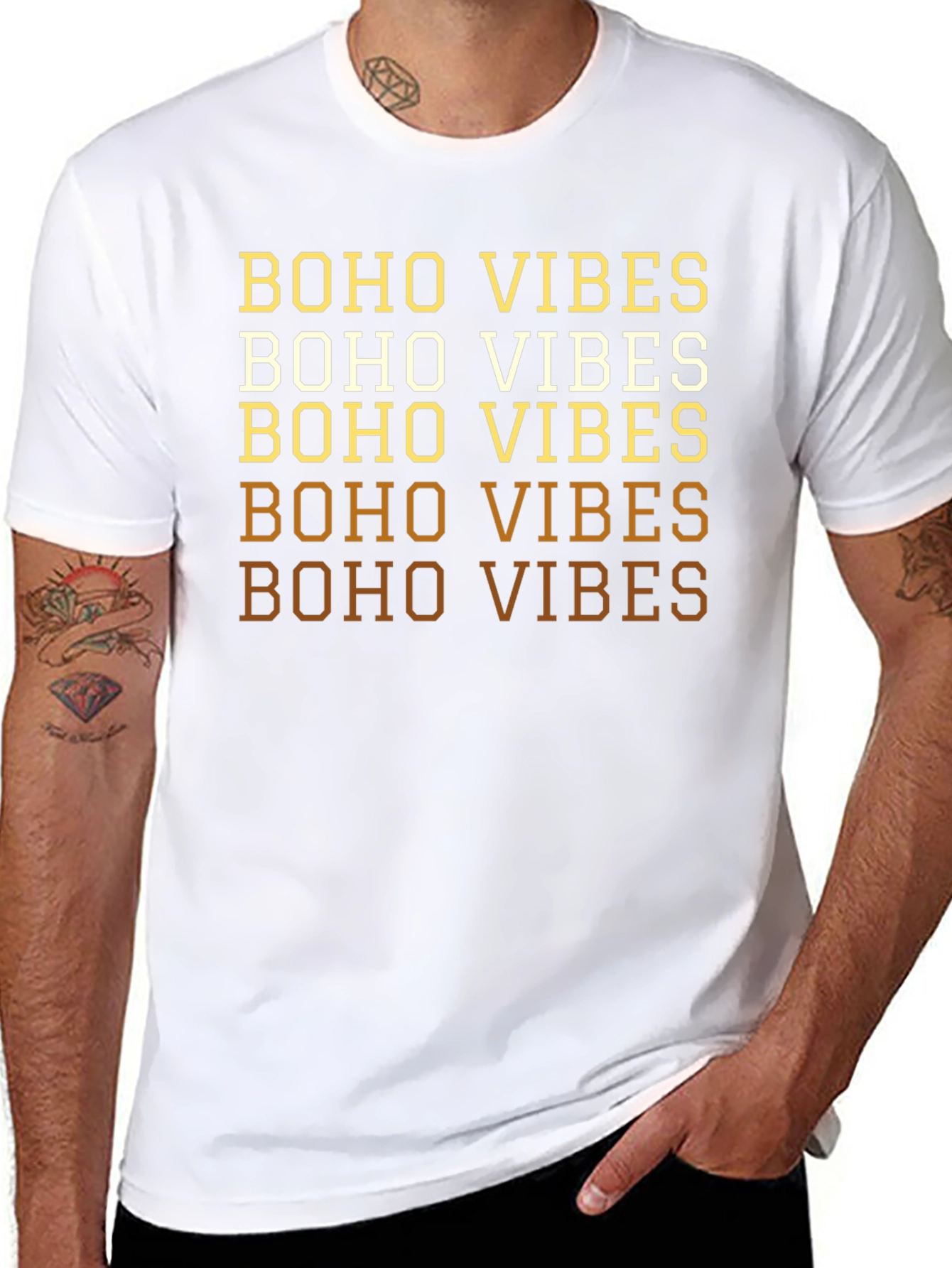 Boho Vibes Graphic Tee - Stylish Casual Wear