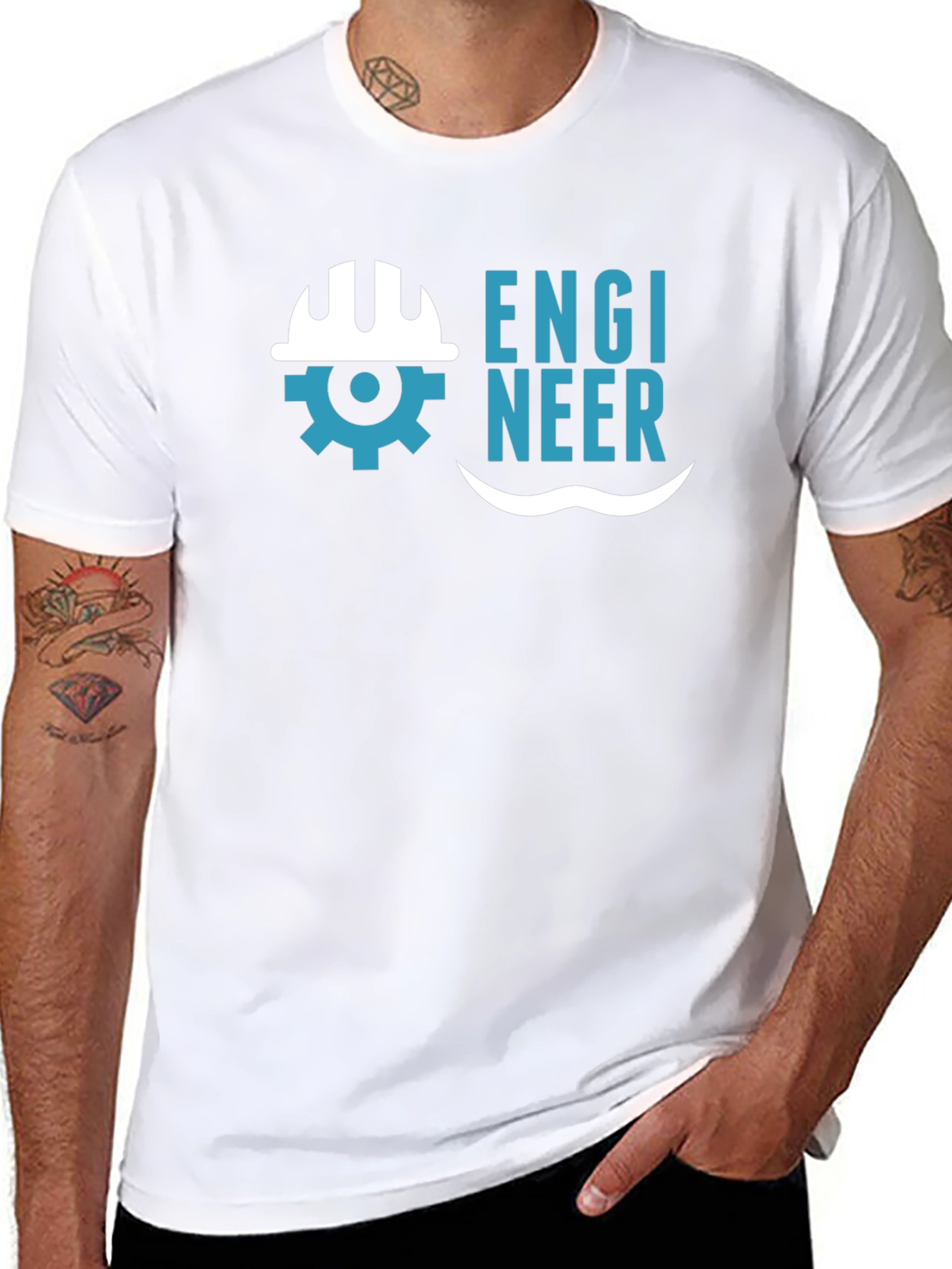 Engineer Graphic T-Shirt - Cool Design