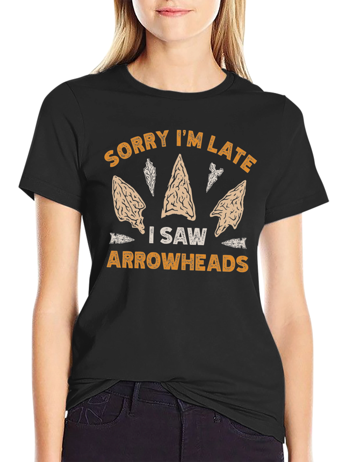 Sorry Im Late Arrowheads Graphic Tee