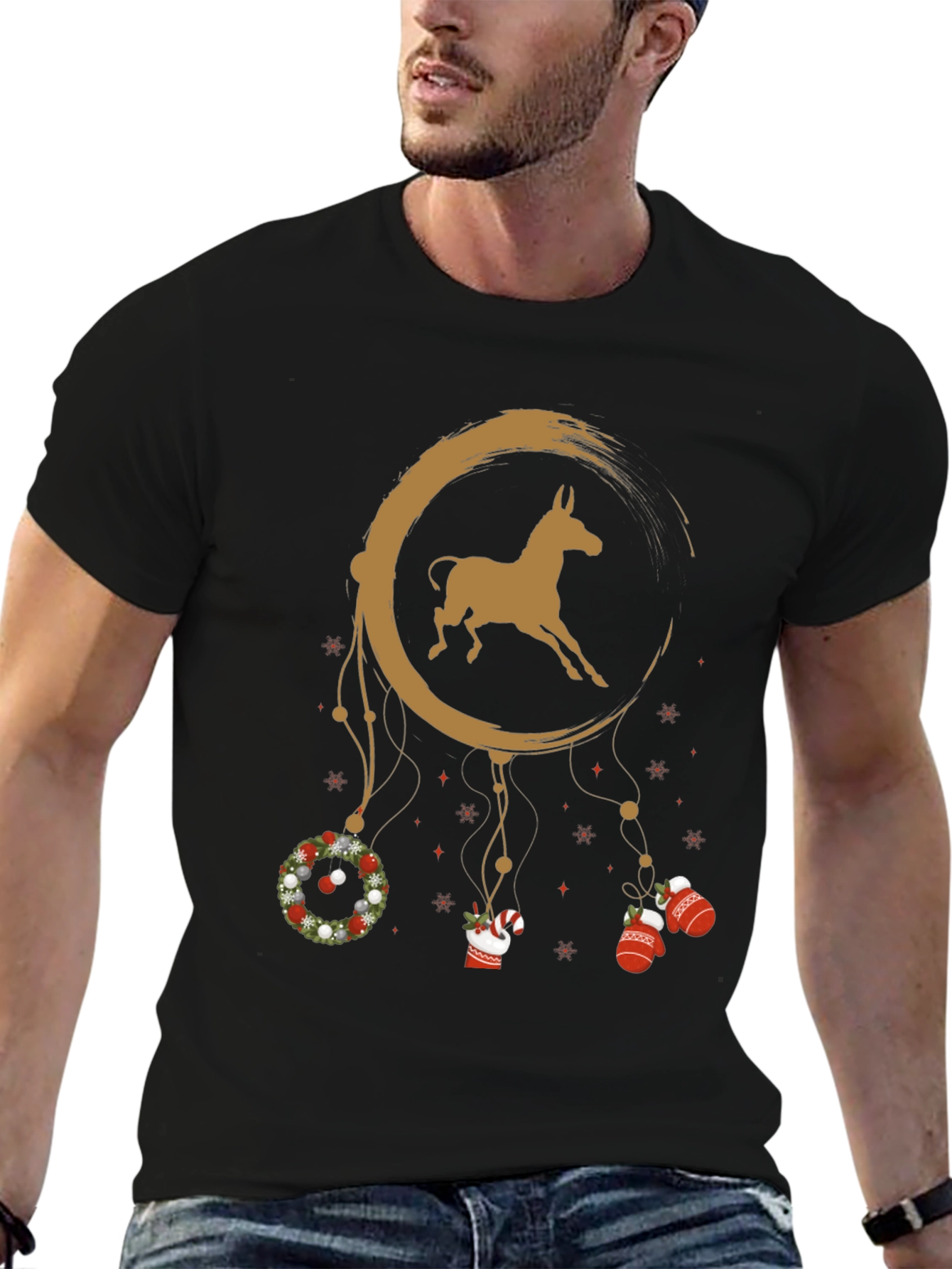 Festive Horse Dreamcatcher Graphic Tee