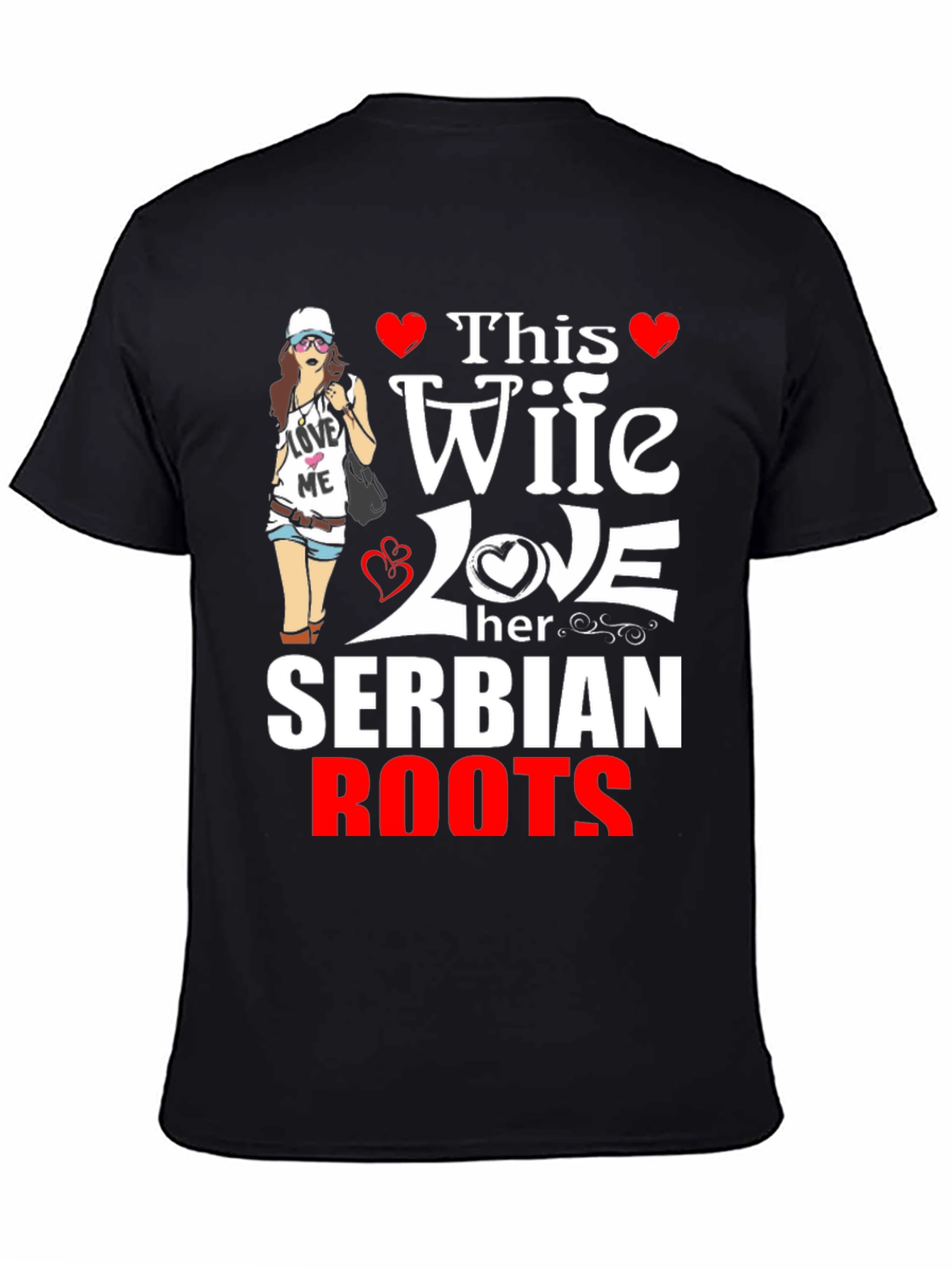 This Wife Loves Serbian Roots T-Shirt