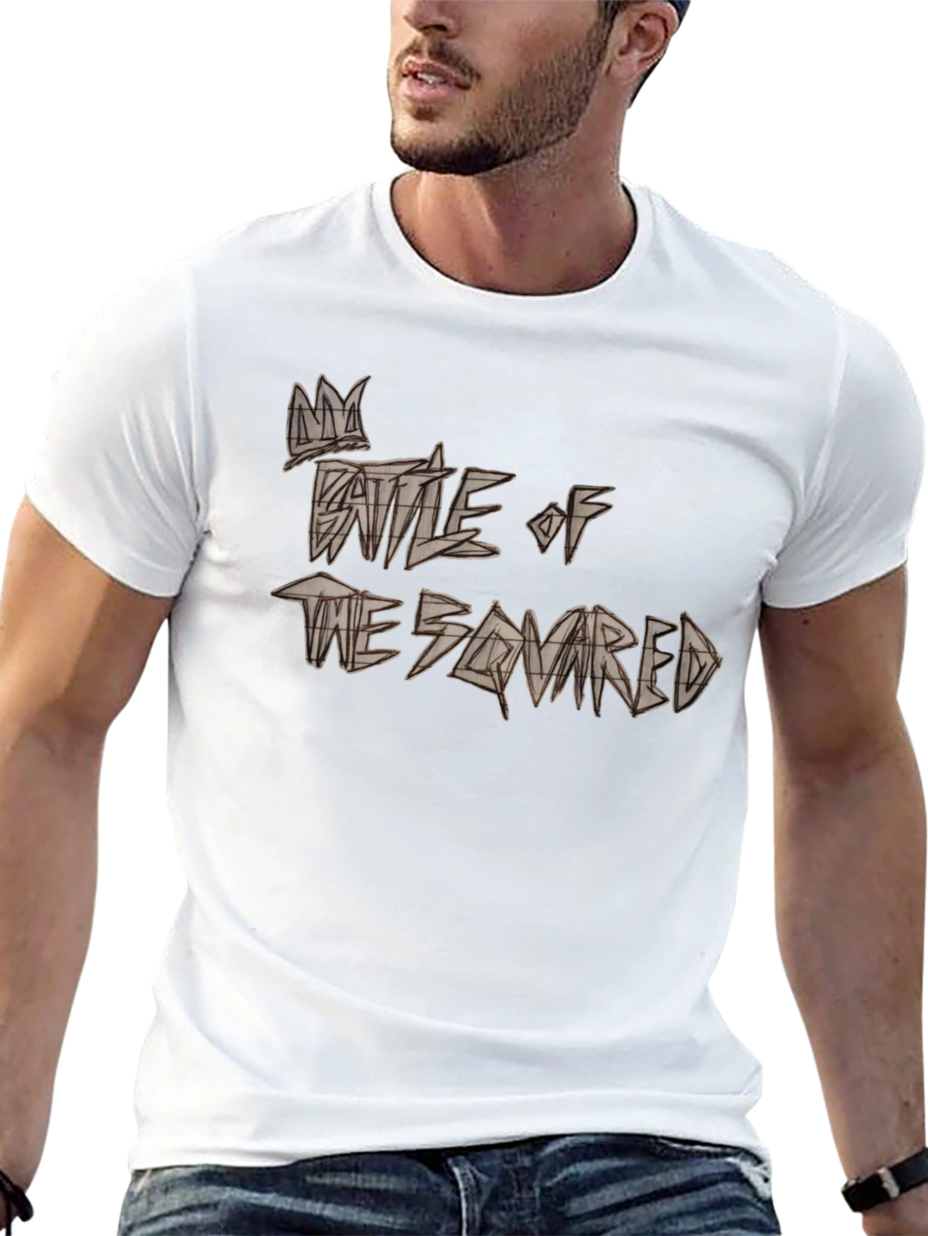 Battle of the Squared Graphic Tee