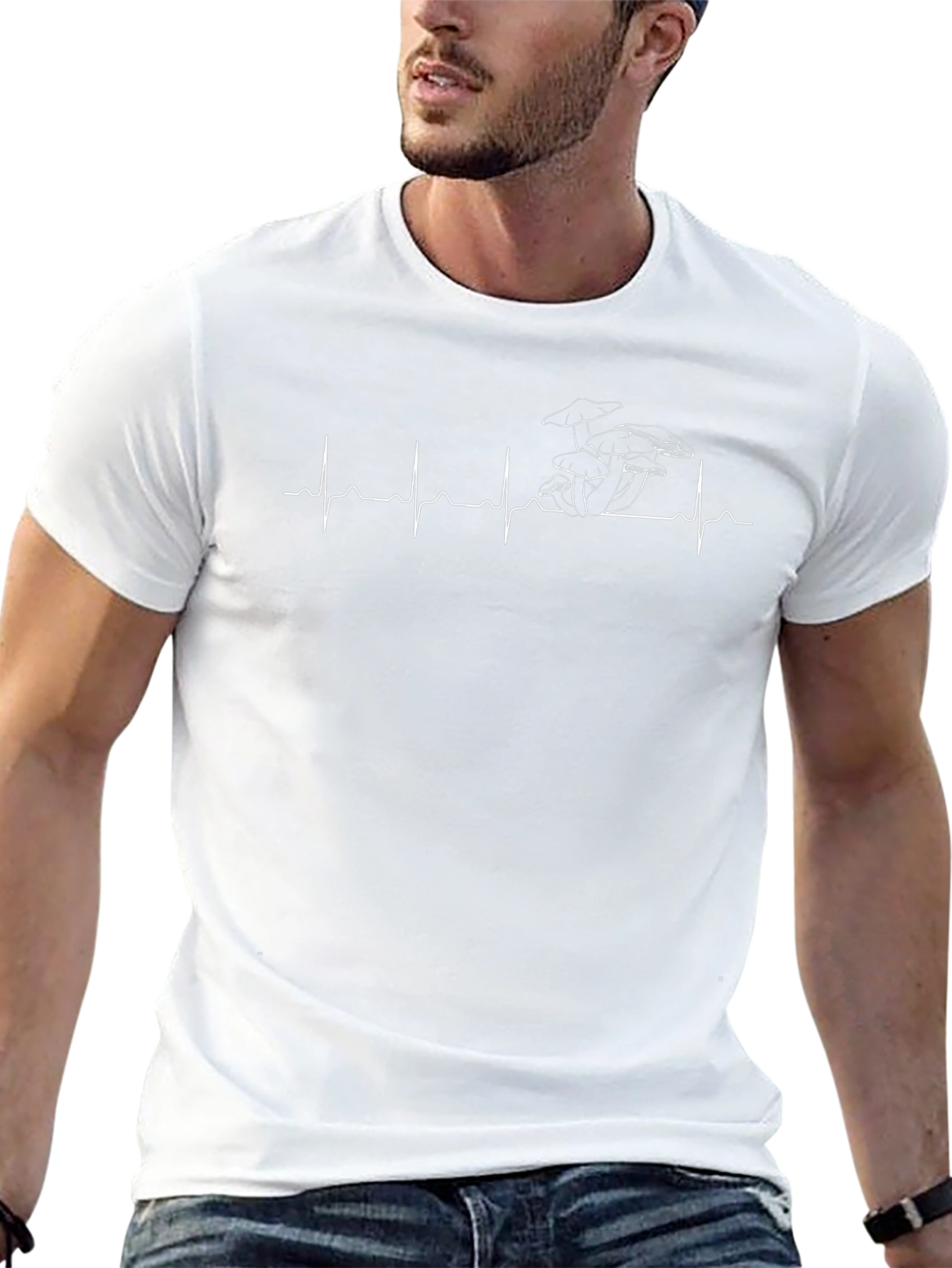Mushroom Heartbeat Graphic Tee - Unisex