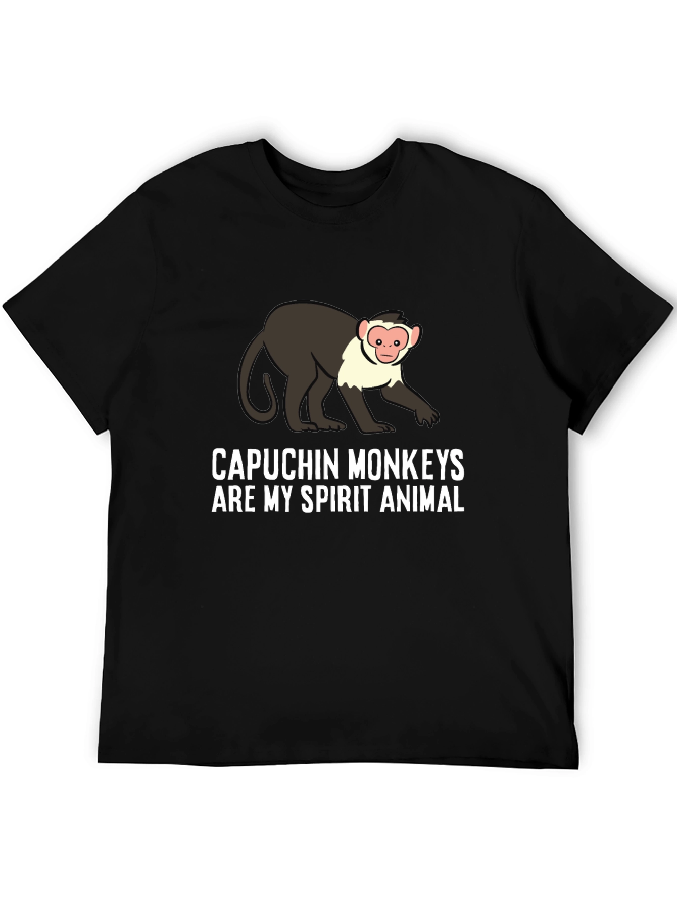 Capuchin Monkey Spirit Animal Graphic T-Shirt