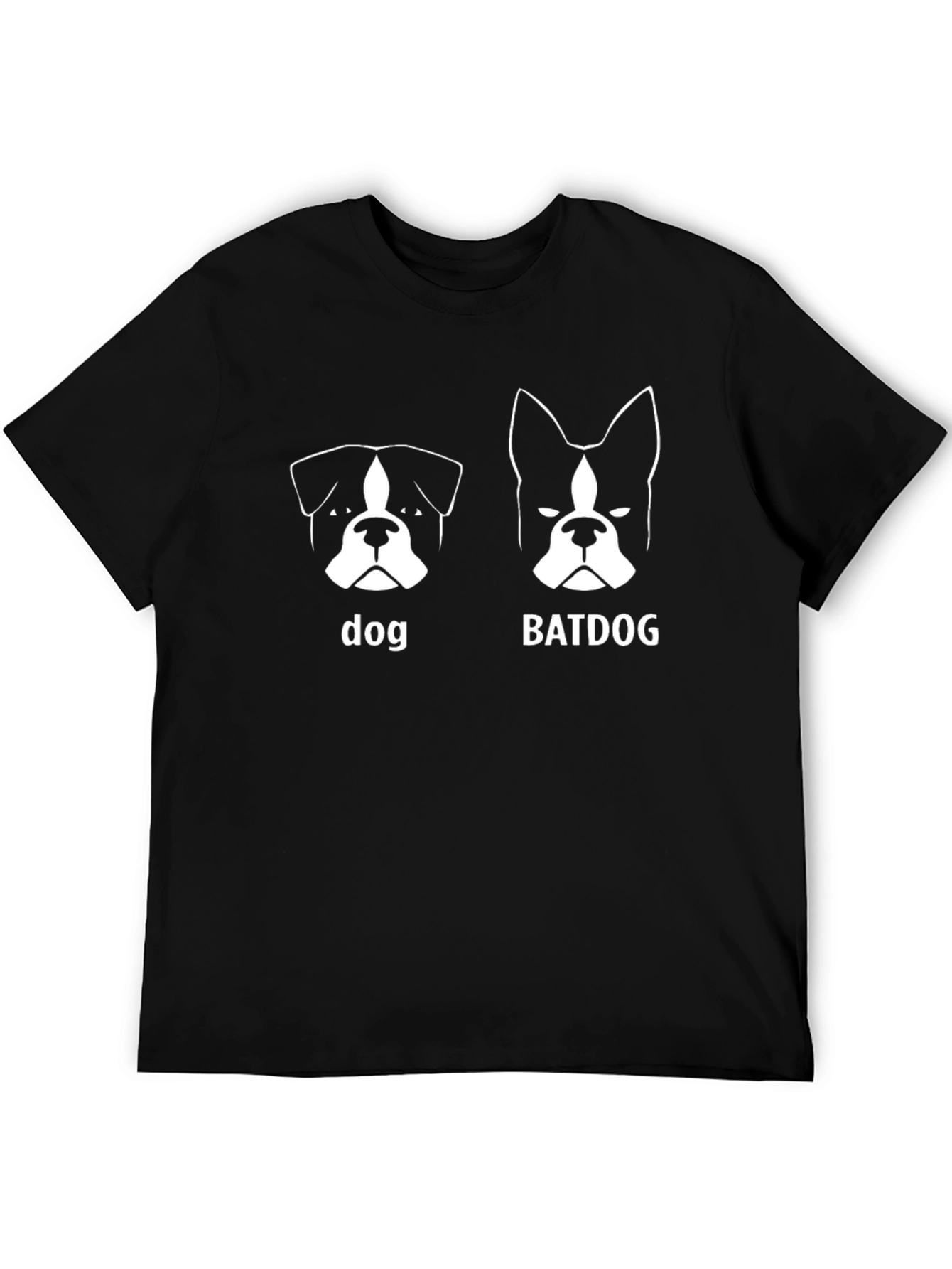 Dog vs. Batdog Graphic Print T-Shirt