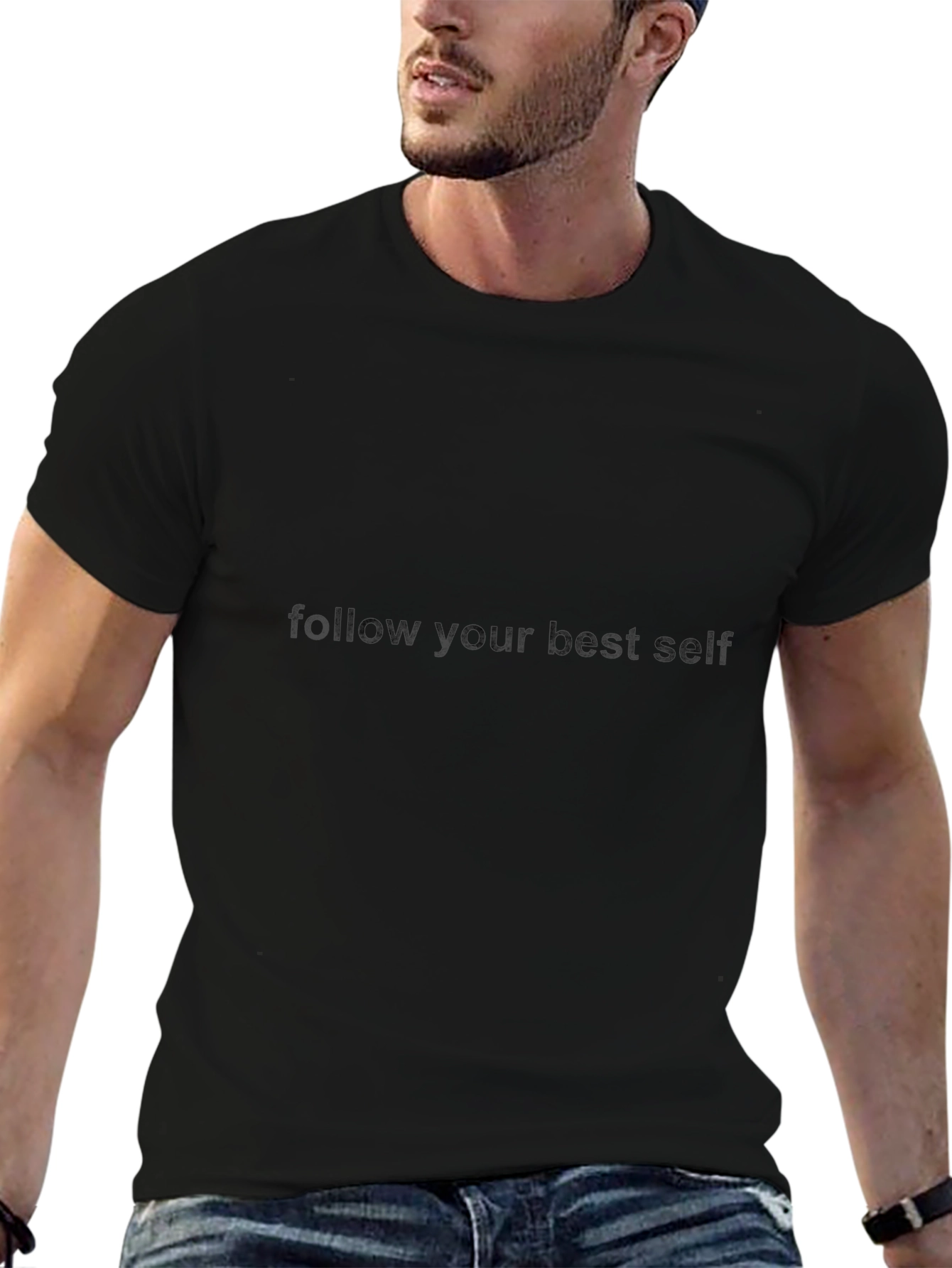 Follow Your Best Self Black T-Shirt