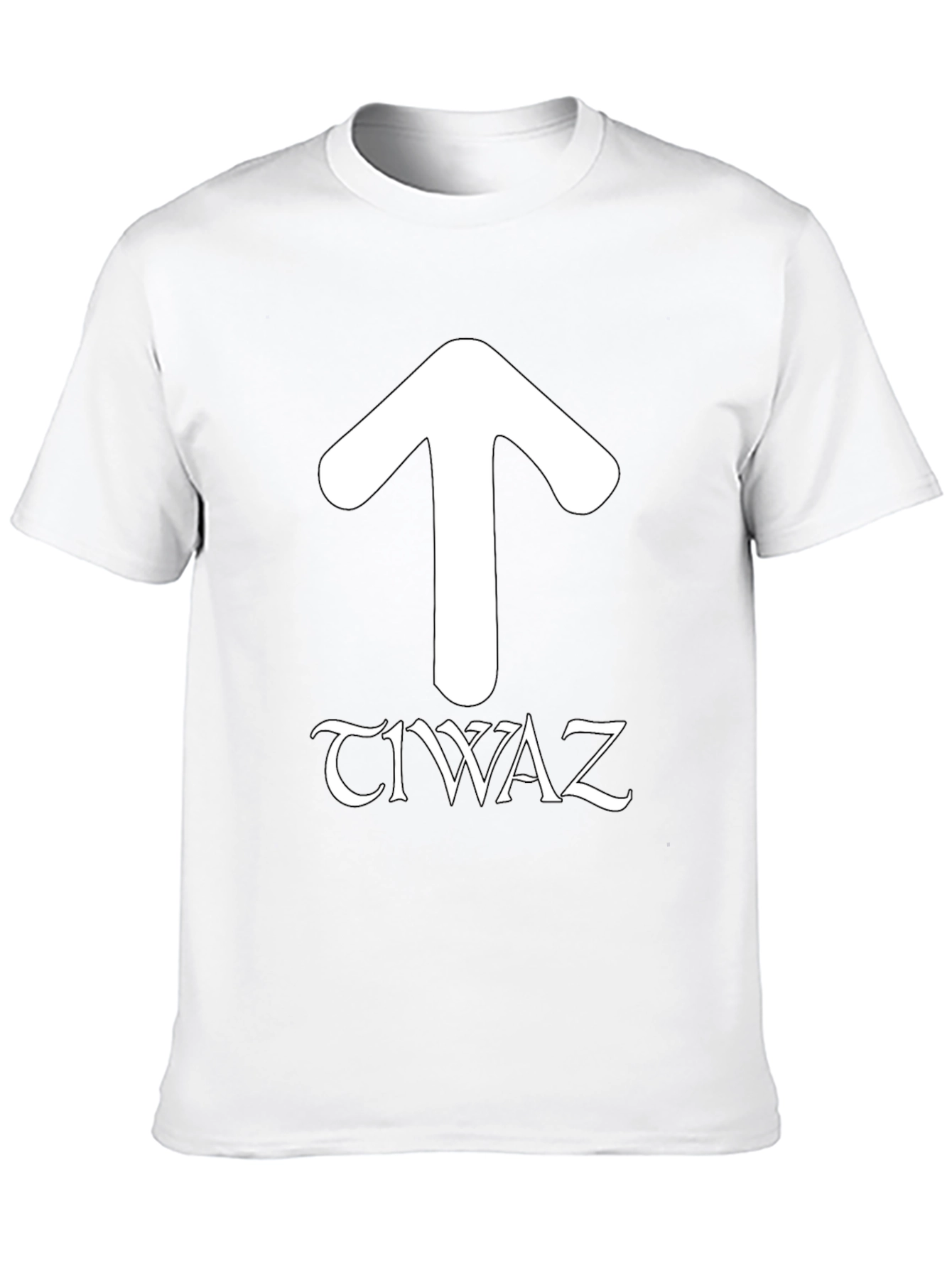 Tiwaz Rune T-Shirt - Norse Pagan Symbol Design