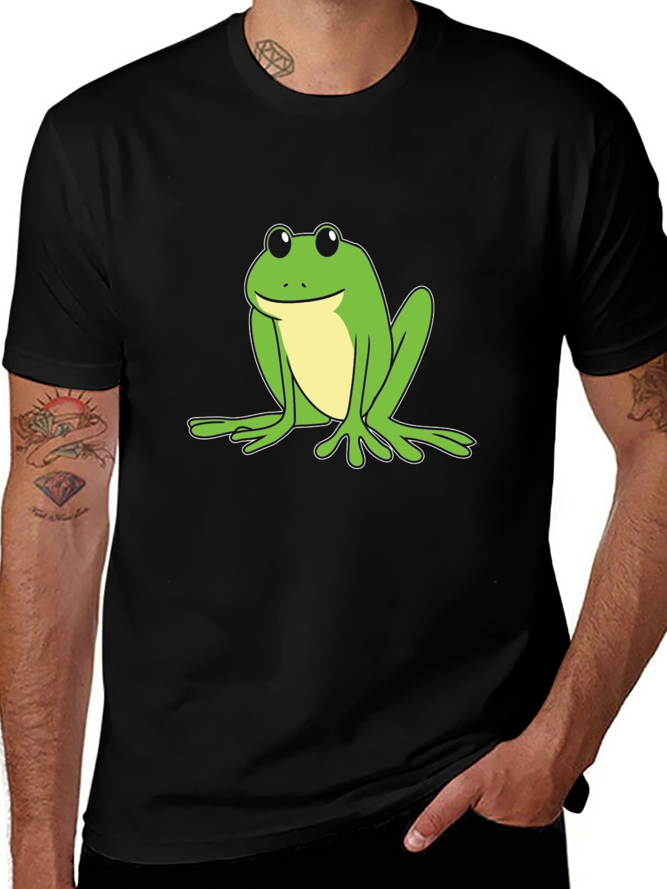 Frog Graphic Black T-Shirt