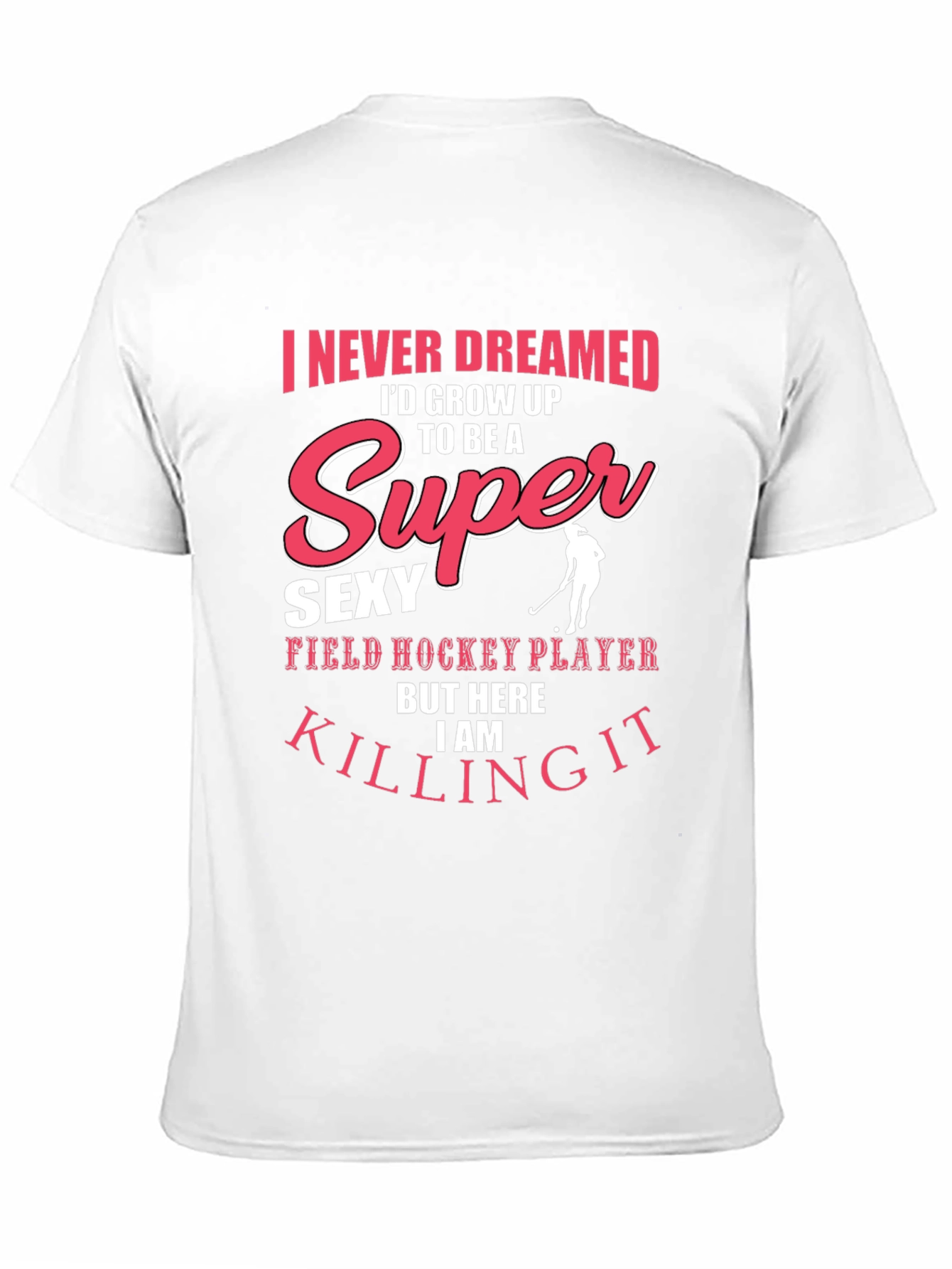Super Sexy Field Hockey Player Black T-Shirt