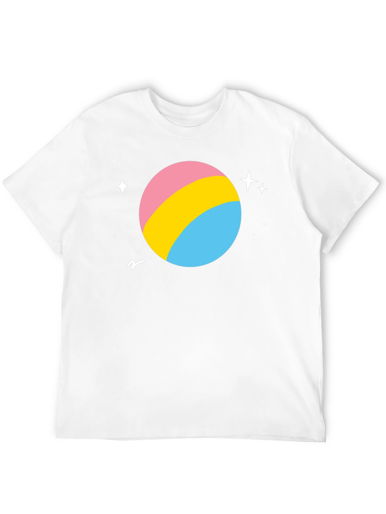 Pansexual Pride Planet T-Shirt - Black