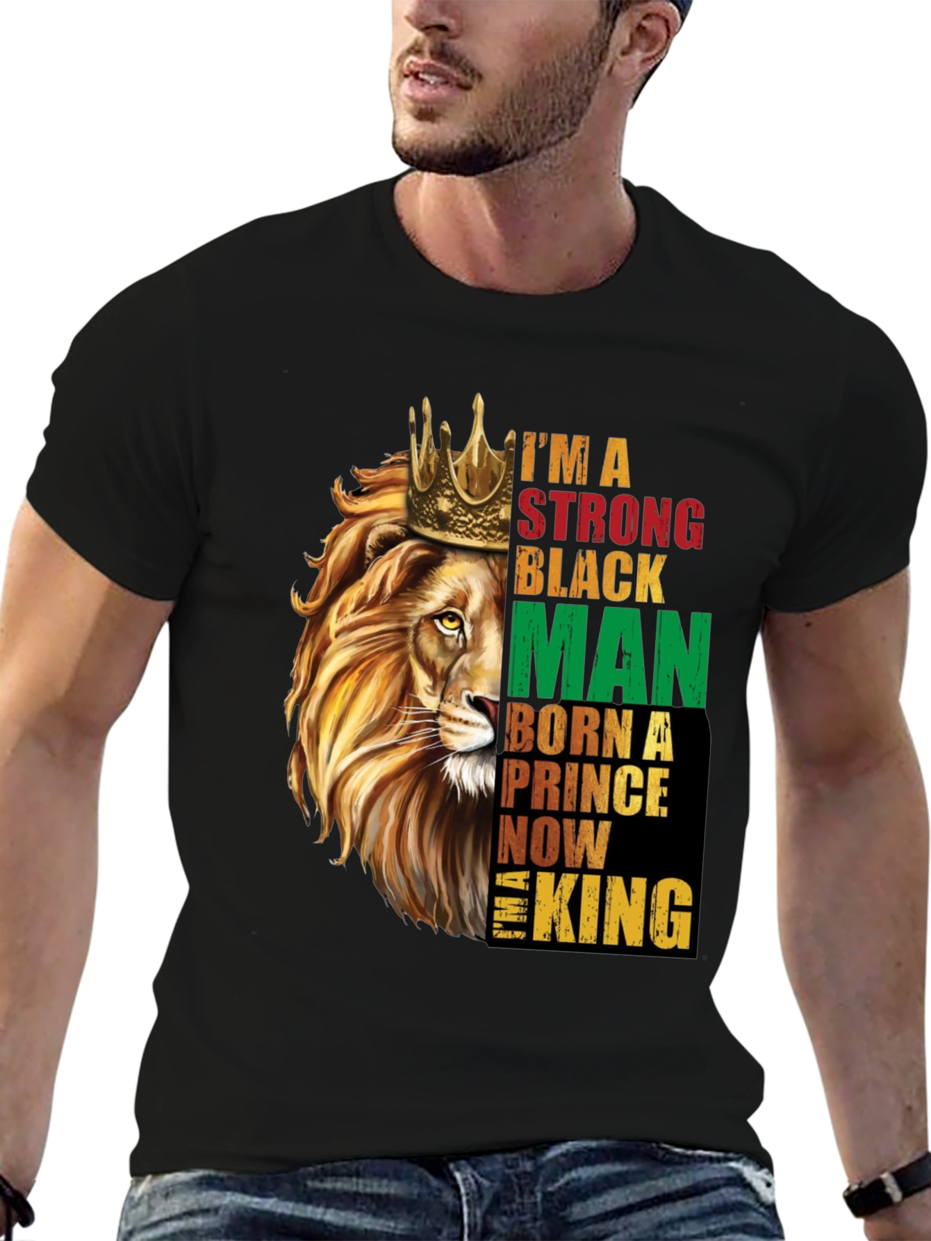 Strong Black Man Lion King T-Shirt
