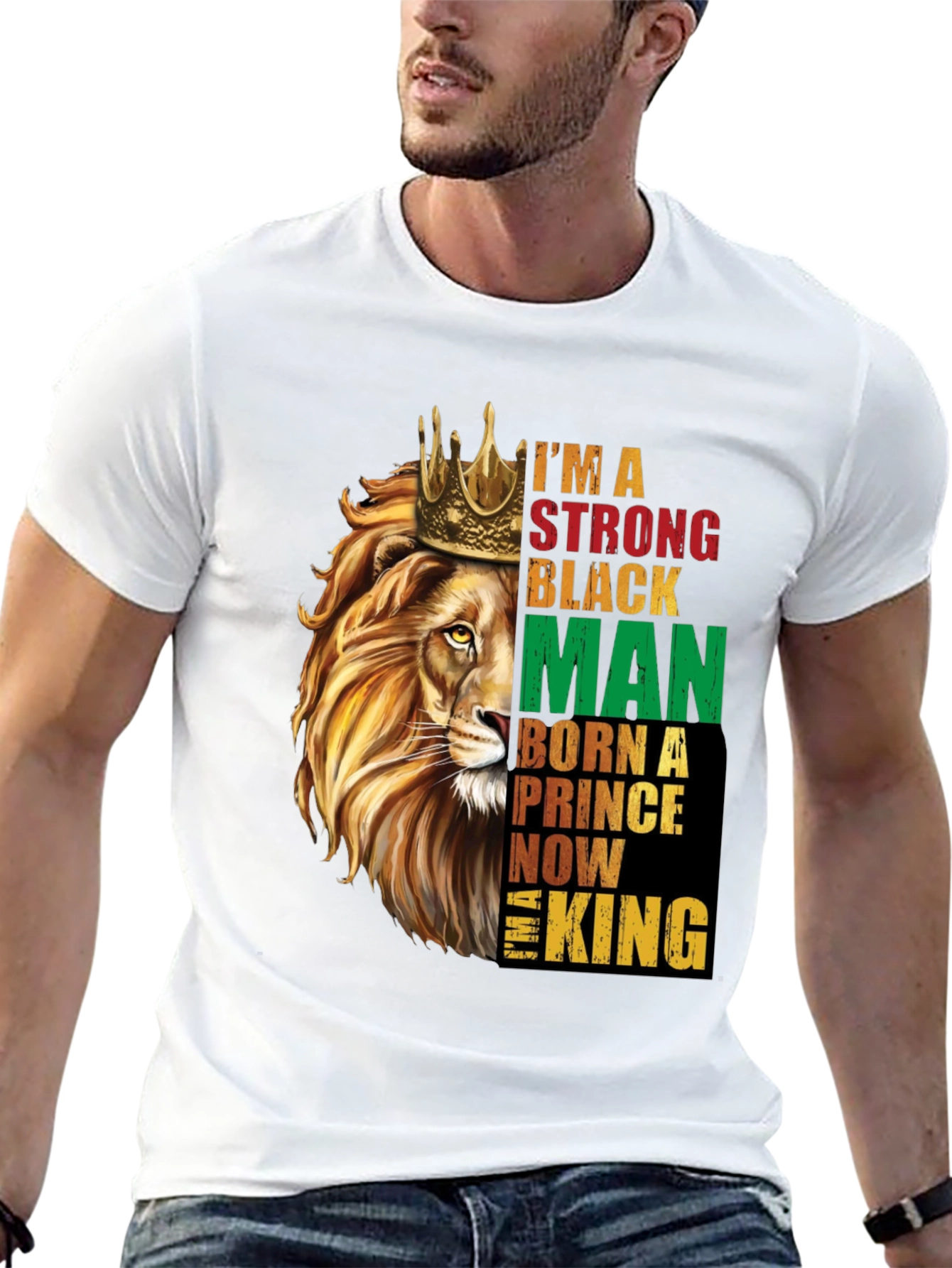 Strong Black Man Lion King T-Shirt