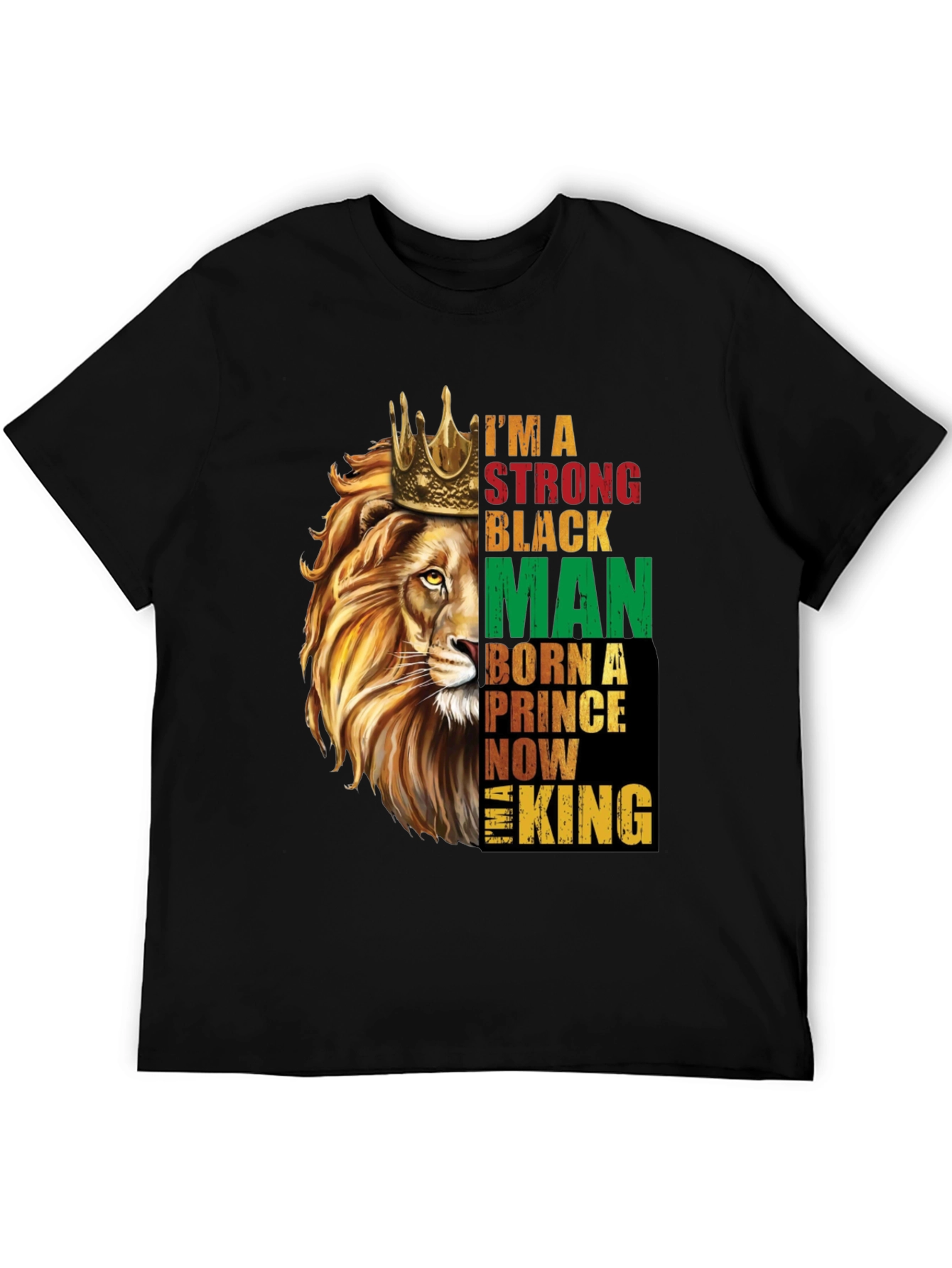 Strong Black Man Lion King T-Shirt