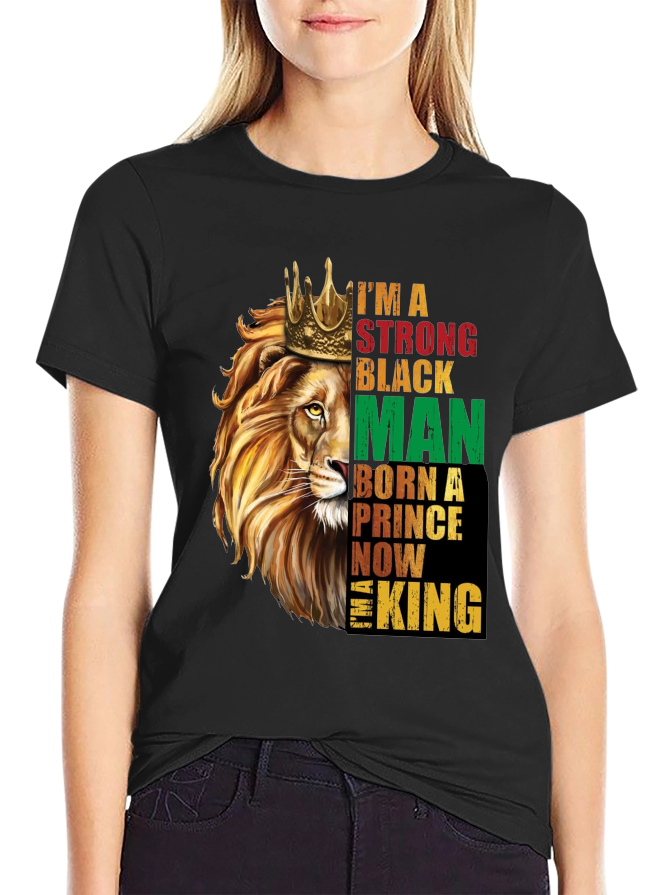 Strong Black Man Lion King T-Shirt