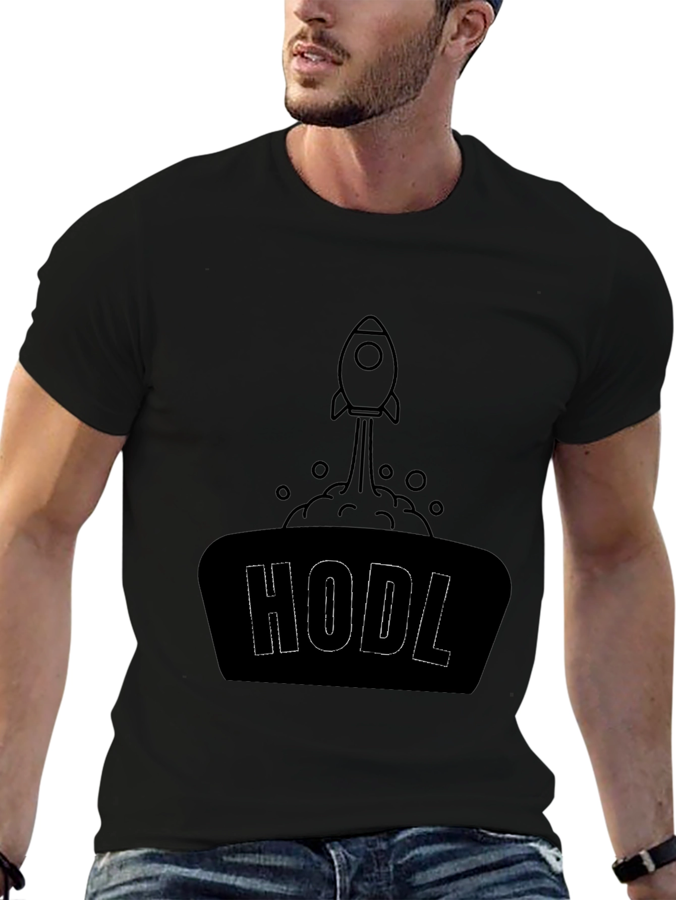 HODL Rocket T-Shirt - Crypto Investing Tee