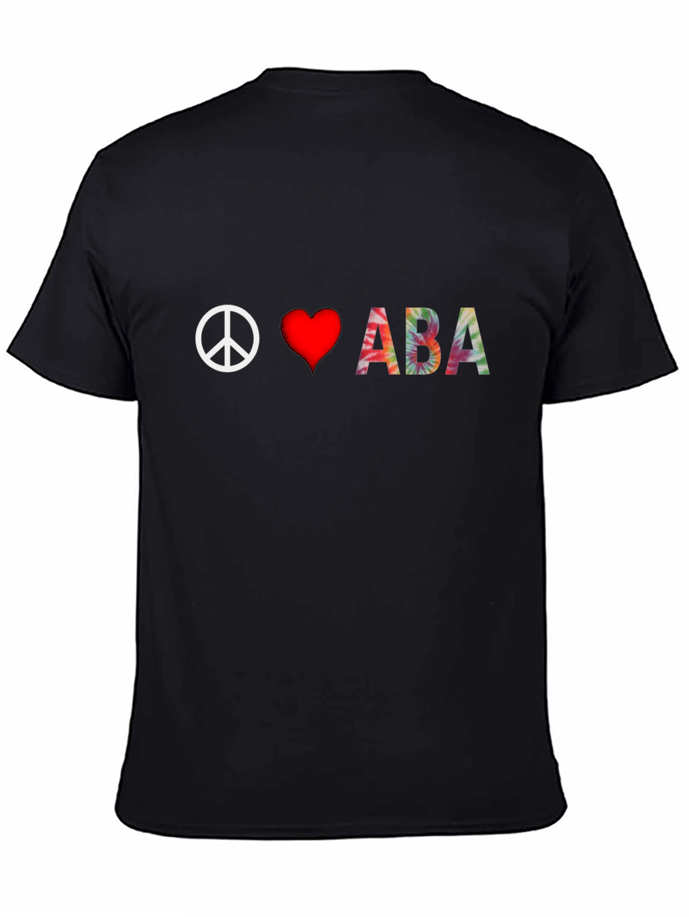 Peace Love ABA Tie-Dye T-Shirt