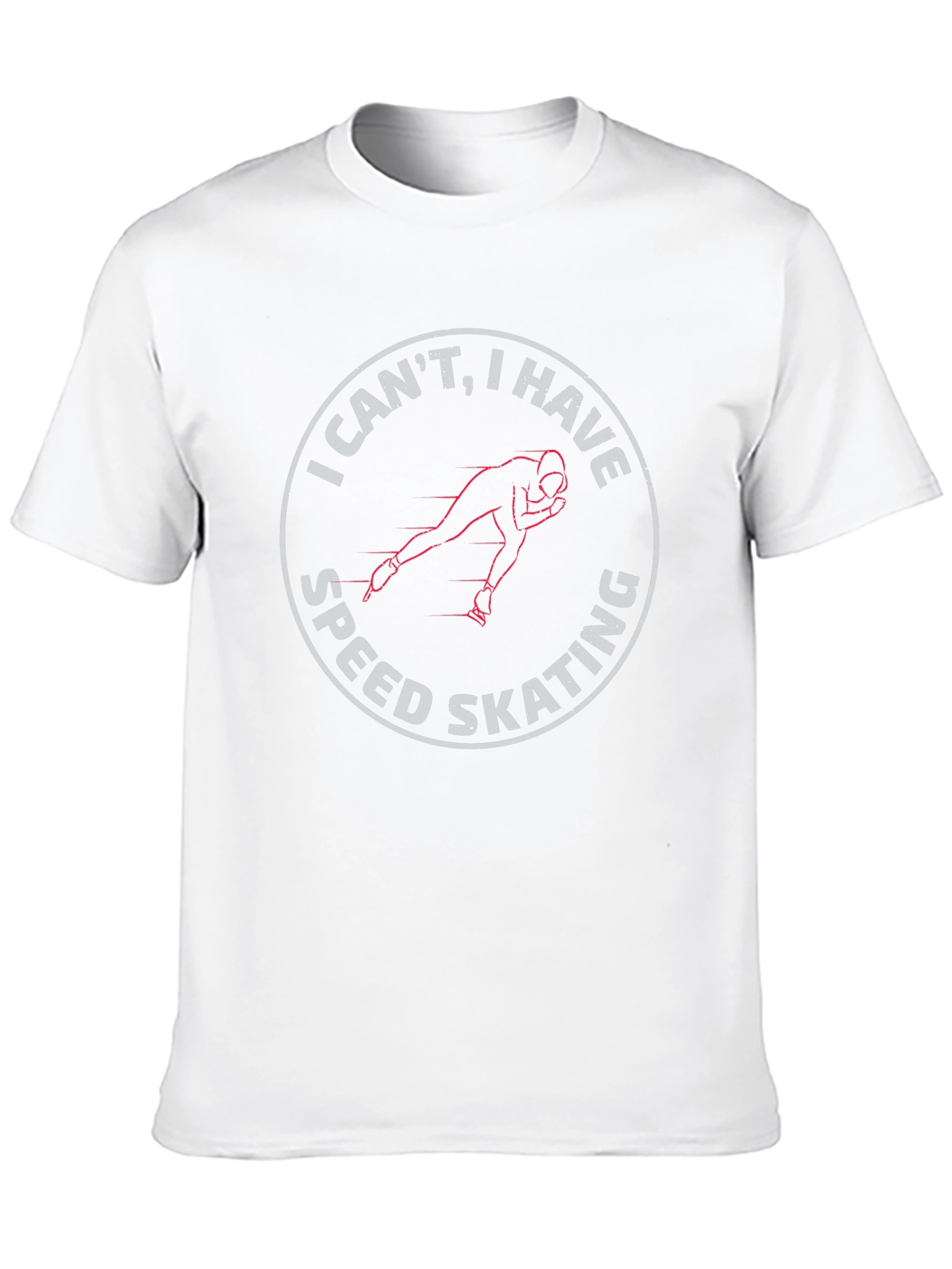 Speed Skating Graphic Tee - Black Cotton T-Shirt