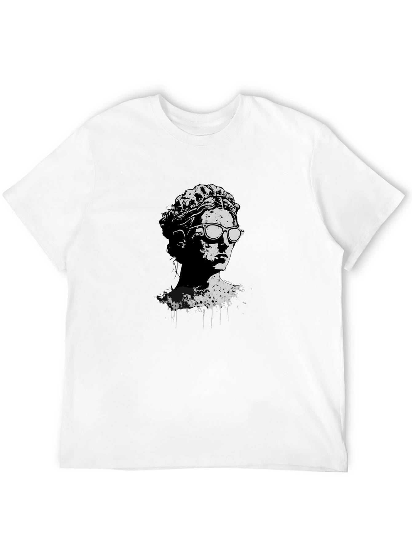 Statue Graphic Tee - Cool Modern Art Shirt