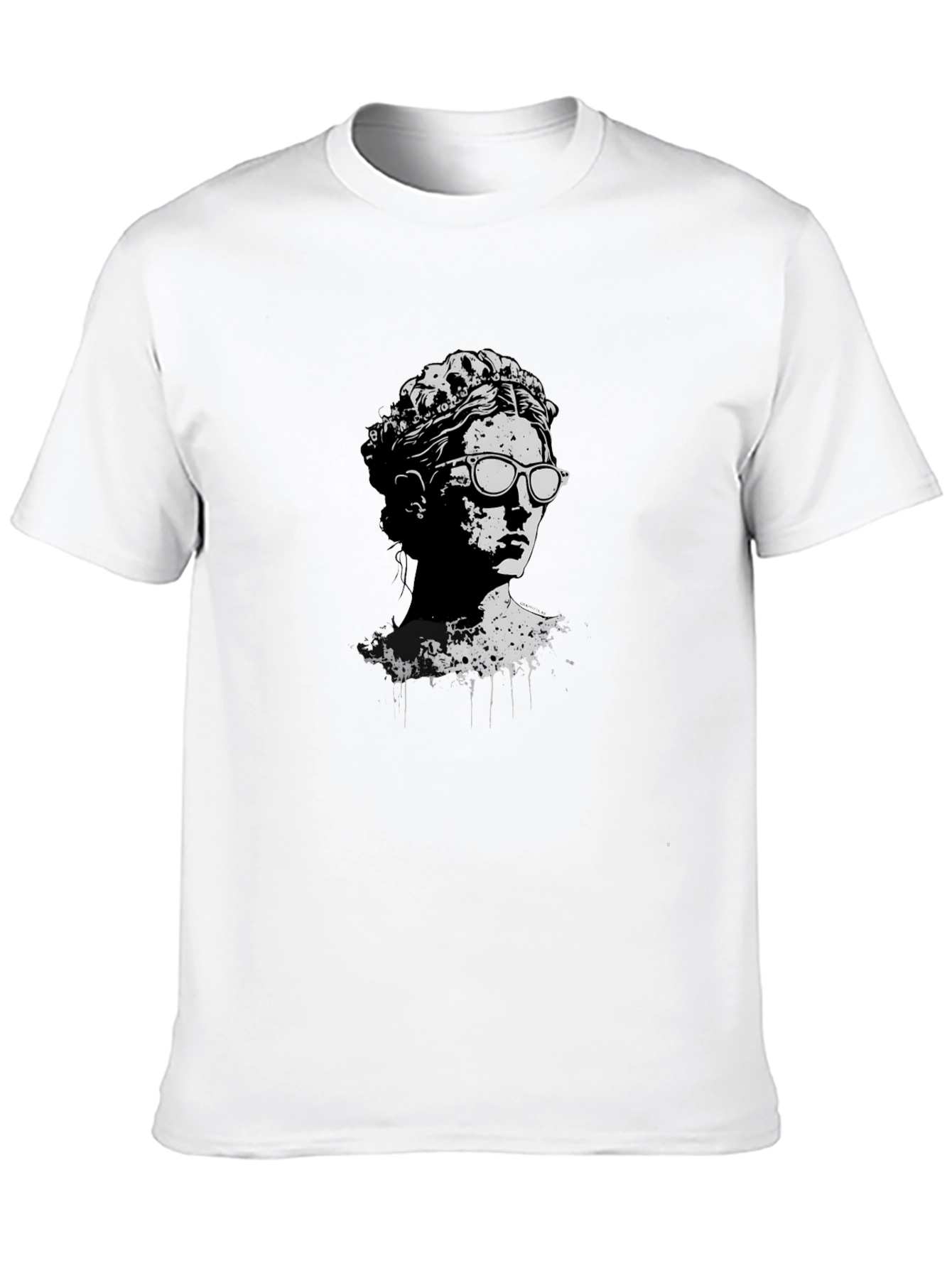 Statue Graphic Tee - Cool Modern Art Shirt