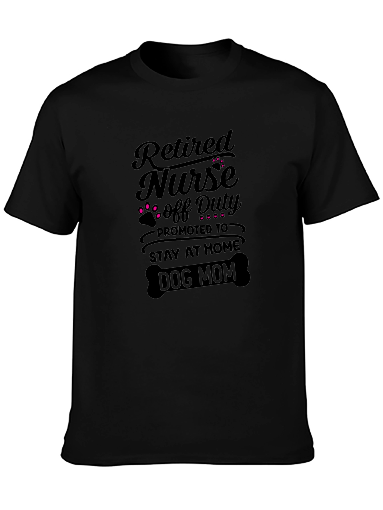 Retired Nurse Dog Mom T-Shirt