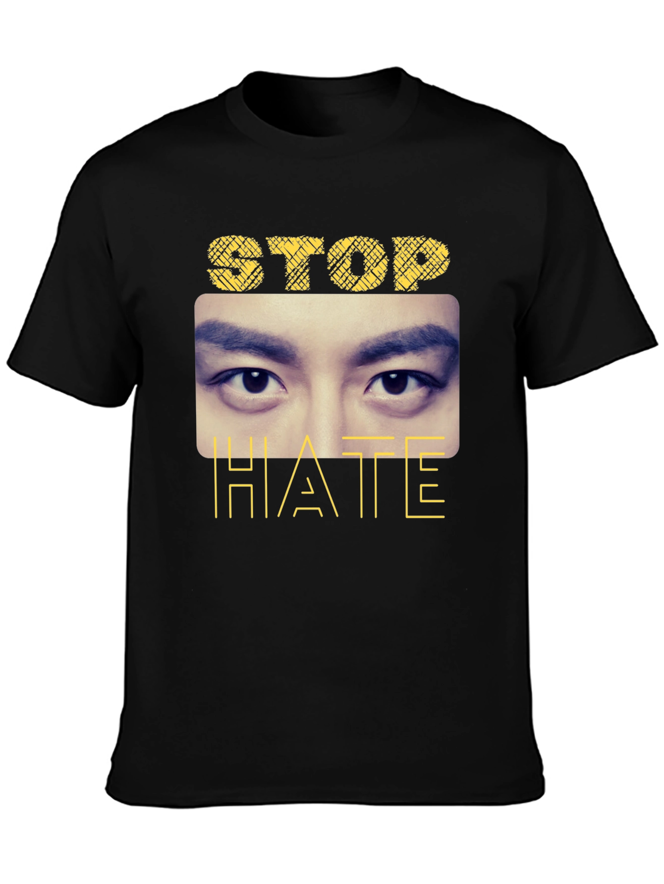 Stop Hate Graphic Tee - Unisex Black T-Shirt