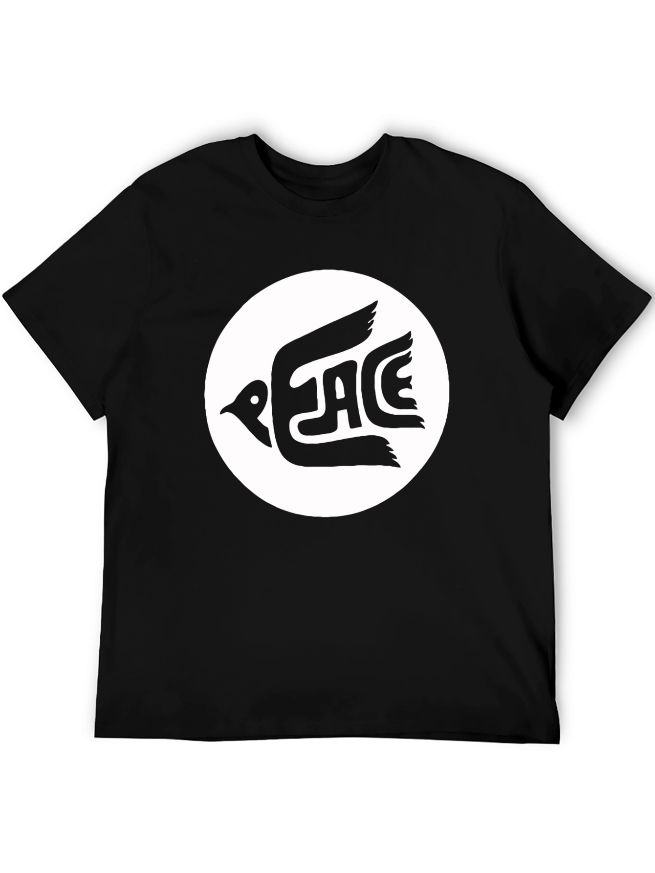 Peace Dove Graphic Tee - Classic Black T-Shirt