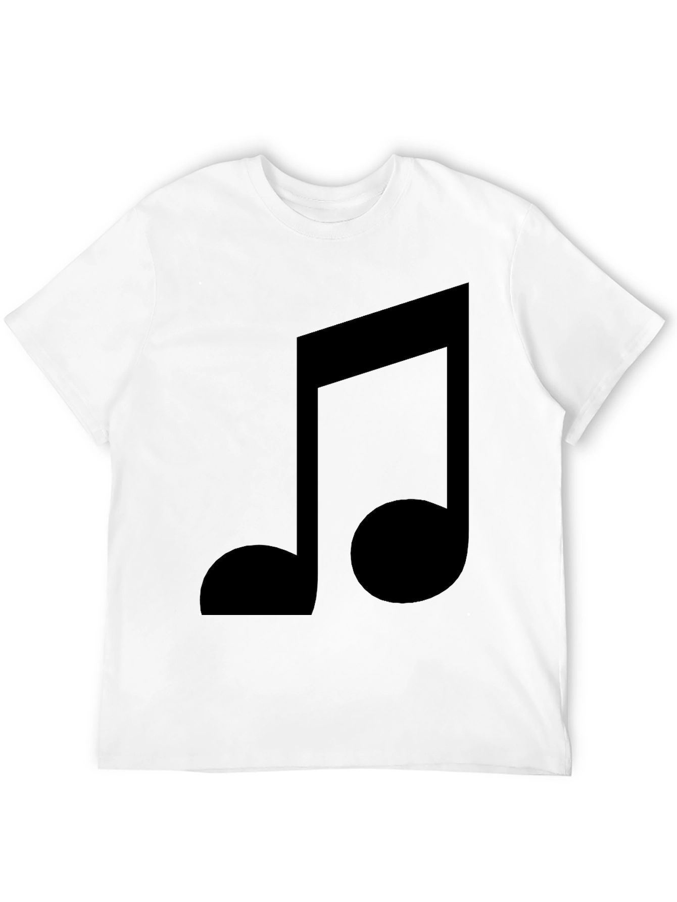 Music Note Graphic Black T-Shirt