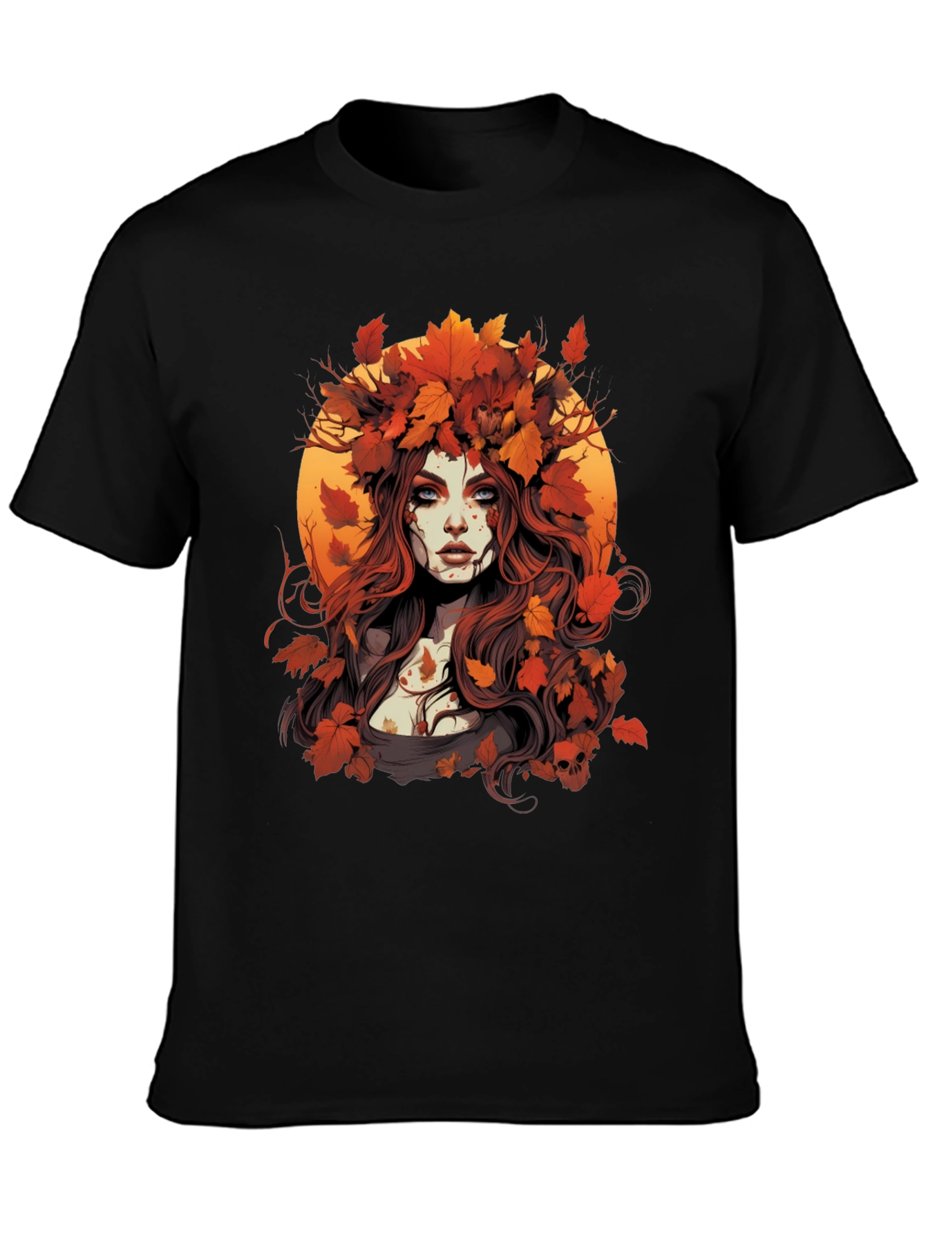Autumn Maiden Graphic Tee - Mens Black T-Shirt