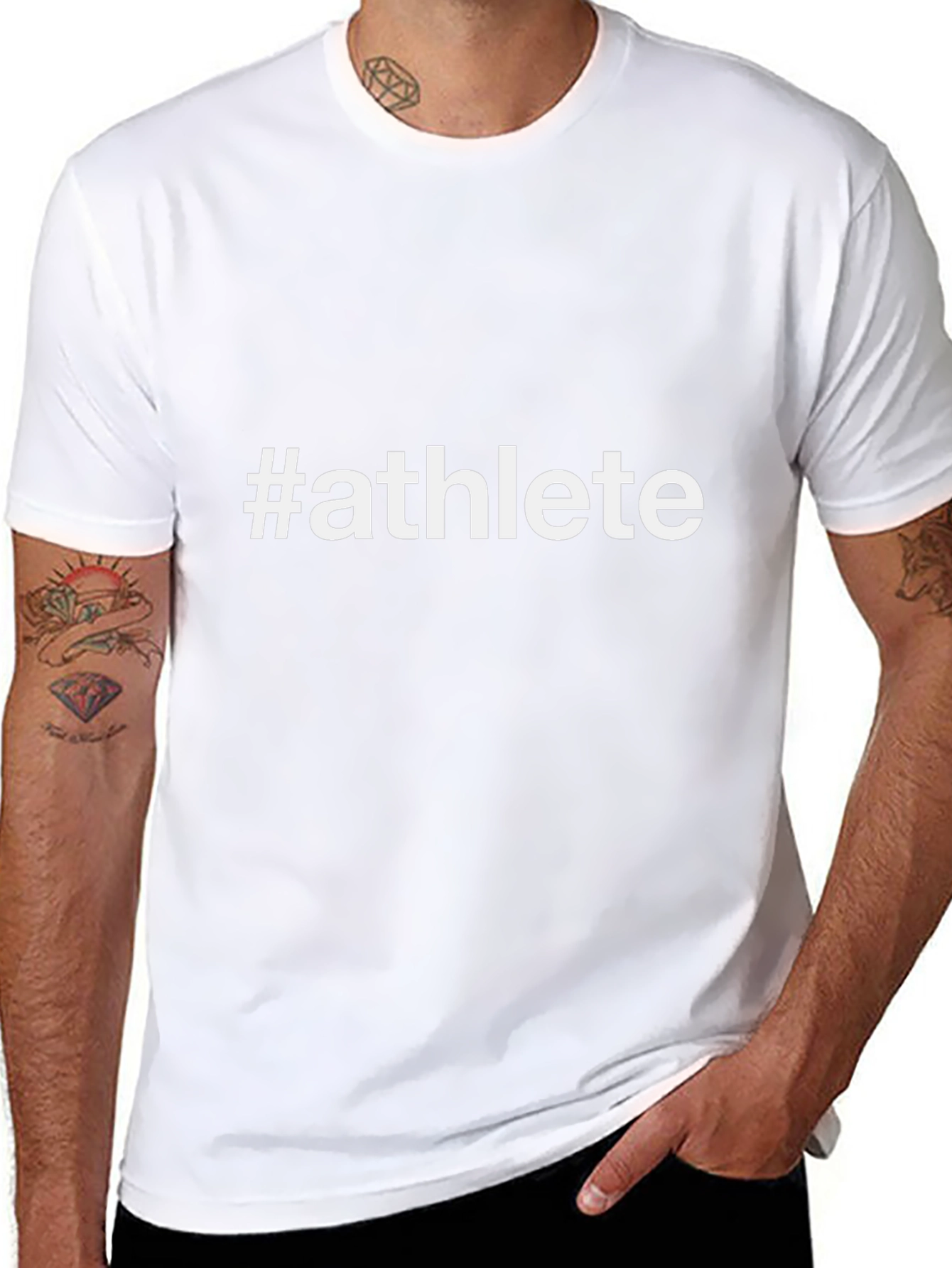 #Athlete Graphic Tee - Black Unisex T-Shirt
