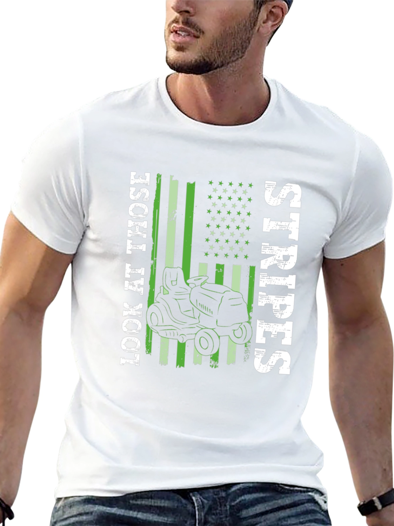 Lawn Mowing Stripes T-Shirt