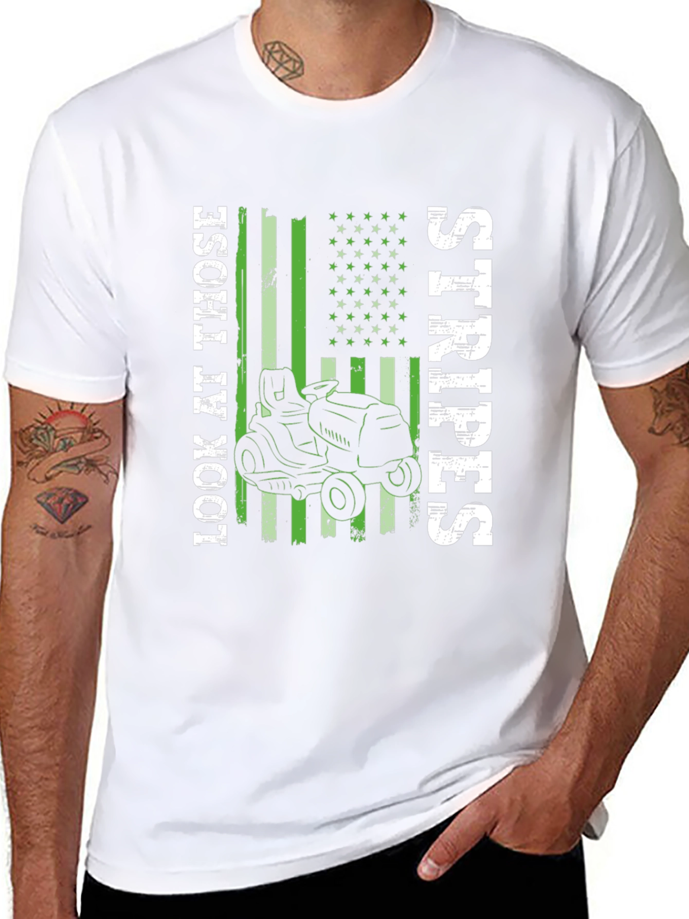 Lawn Mowing Stripes T-Shirt