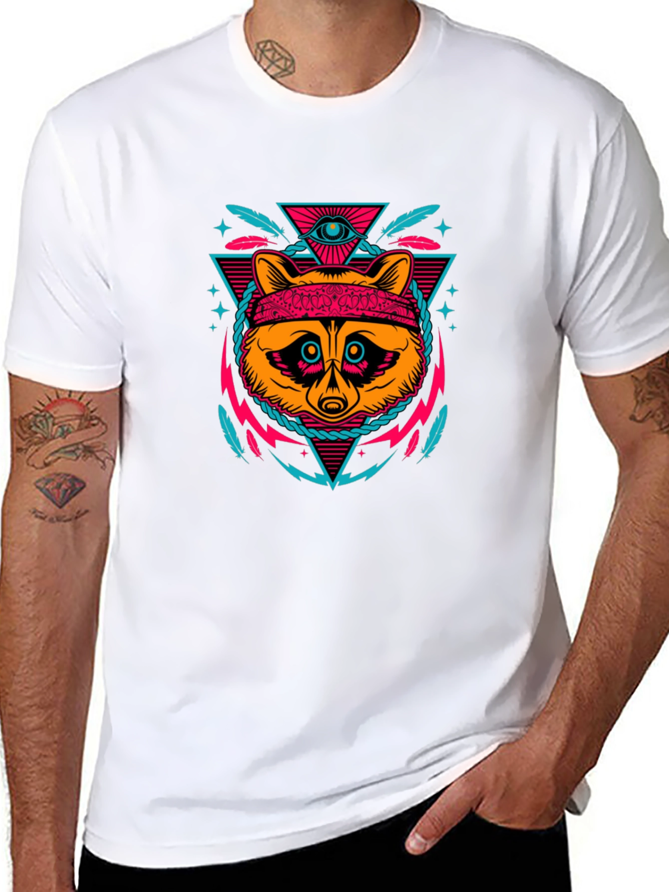 Cool Raccoon Graphic Tee - Edgy Streetwear