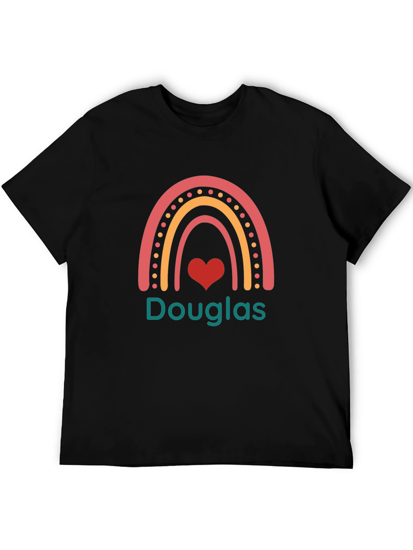 Douglas Rainbow Heart T-Shirt