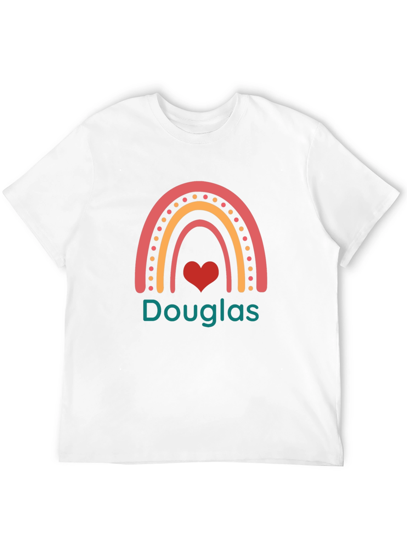 Douglas Rainbow Heart T-Shirt