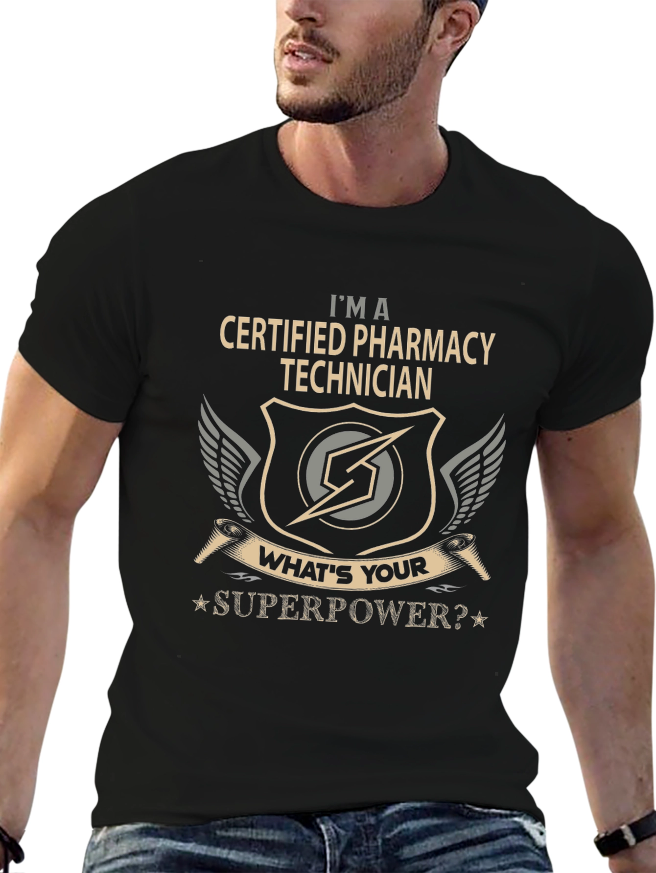 Certified Pharmacy Technician Superpower T-Shirt