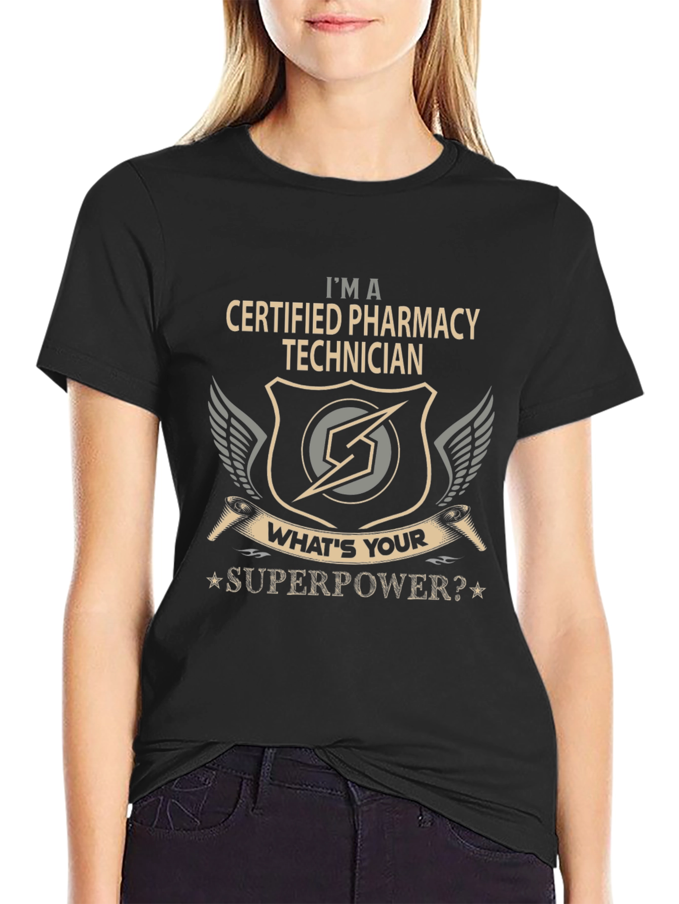 Certified Pharmacy Technician Superpower T-Shirt