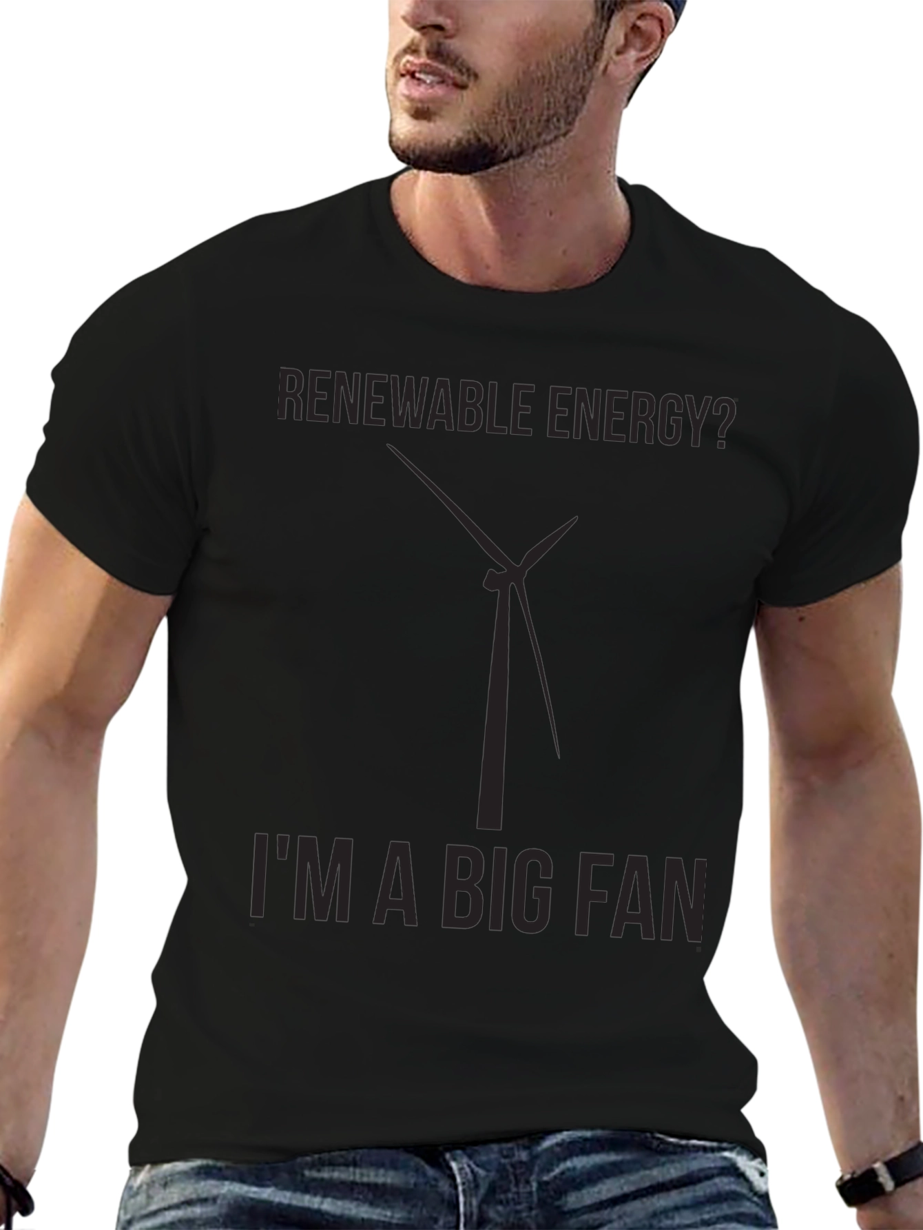 Renewable Energy Fan T-Shirt - Black